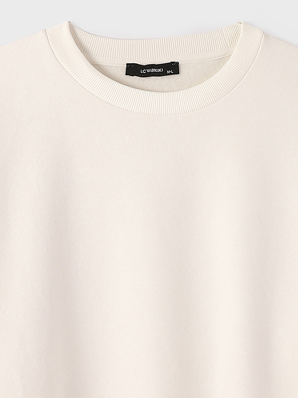 Crew Neck Plain Women's Thick Sweatshirt-2