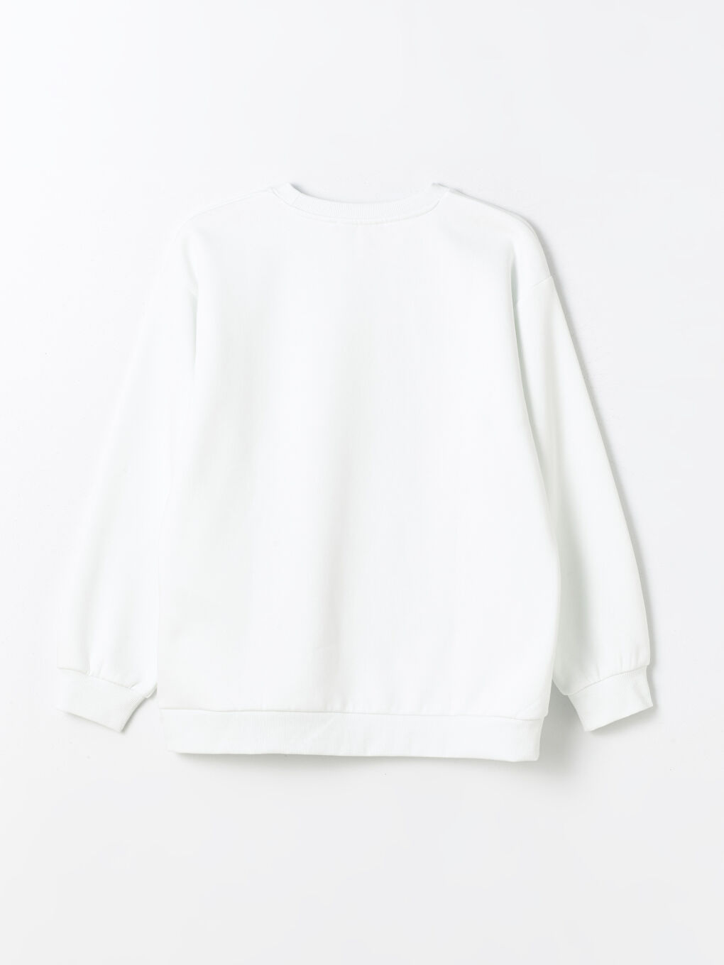 سويت شيرت تخين مطبوع بياقة دائرية للسيدات-6