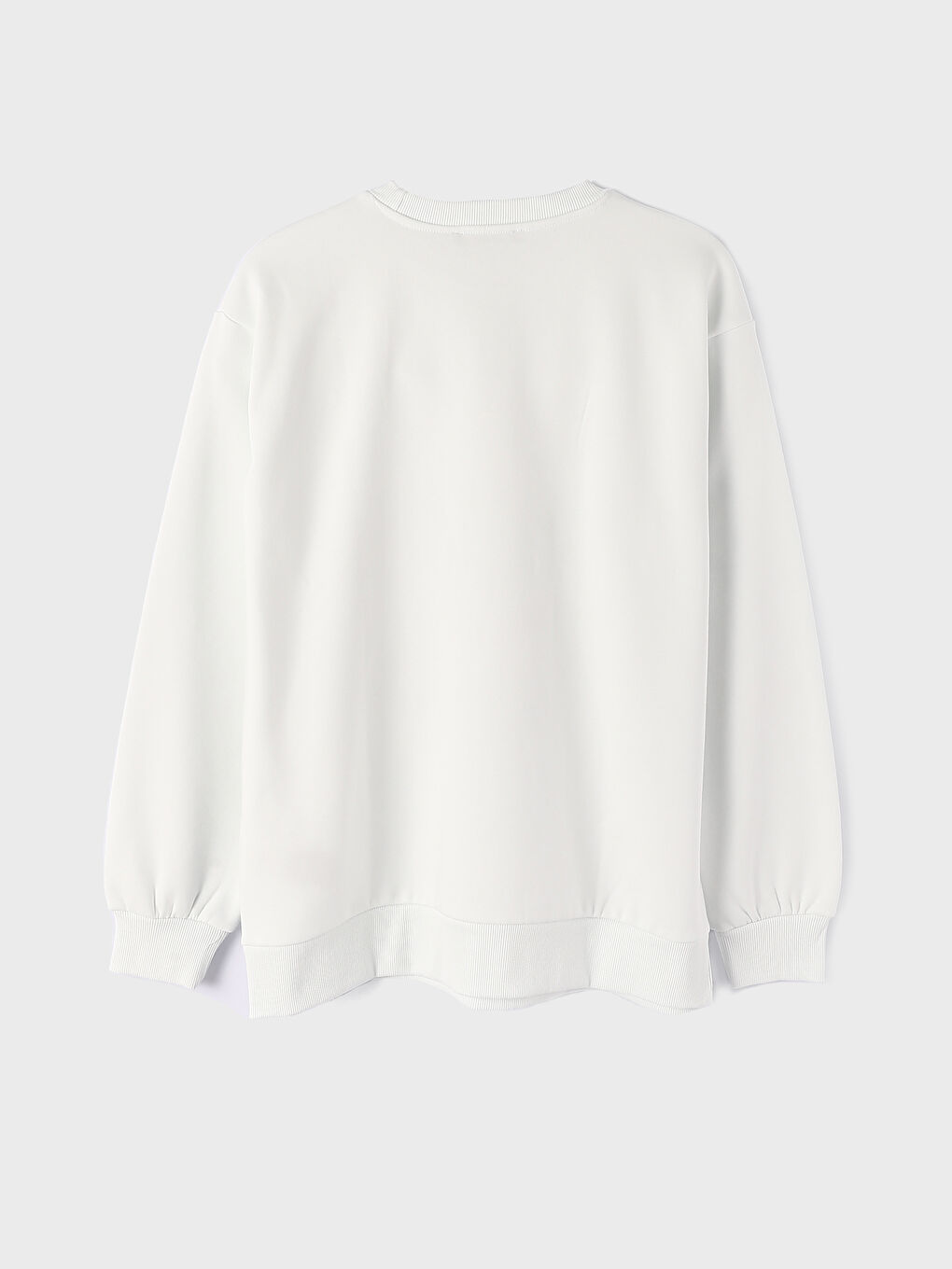 Crew Neck Printed Women's Thick Sweatshirt-1