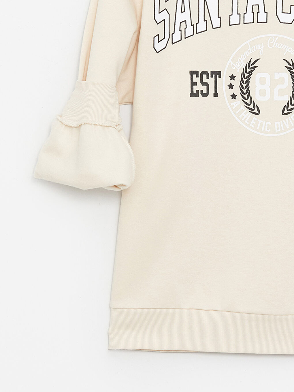 Sweat-Shirt Épais Imprimé Surdimensionné à Col Rond pour Femmes-7