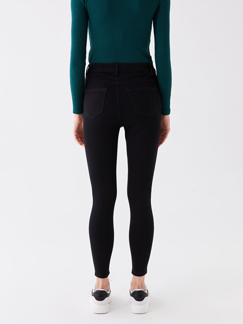 Siyah Jüpiter Süper Skinny Fit Kadın Jean Pantolon-4