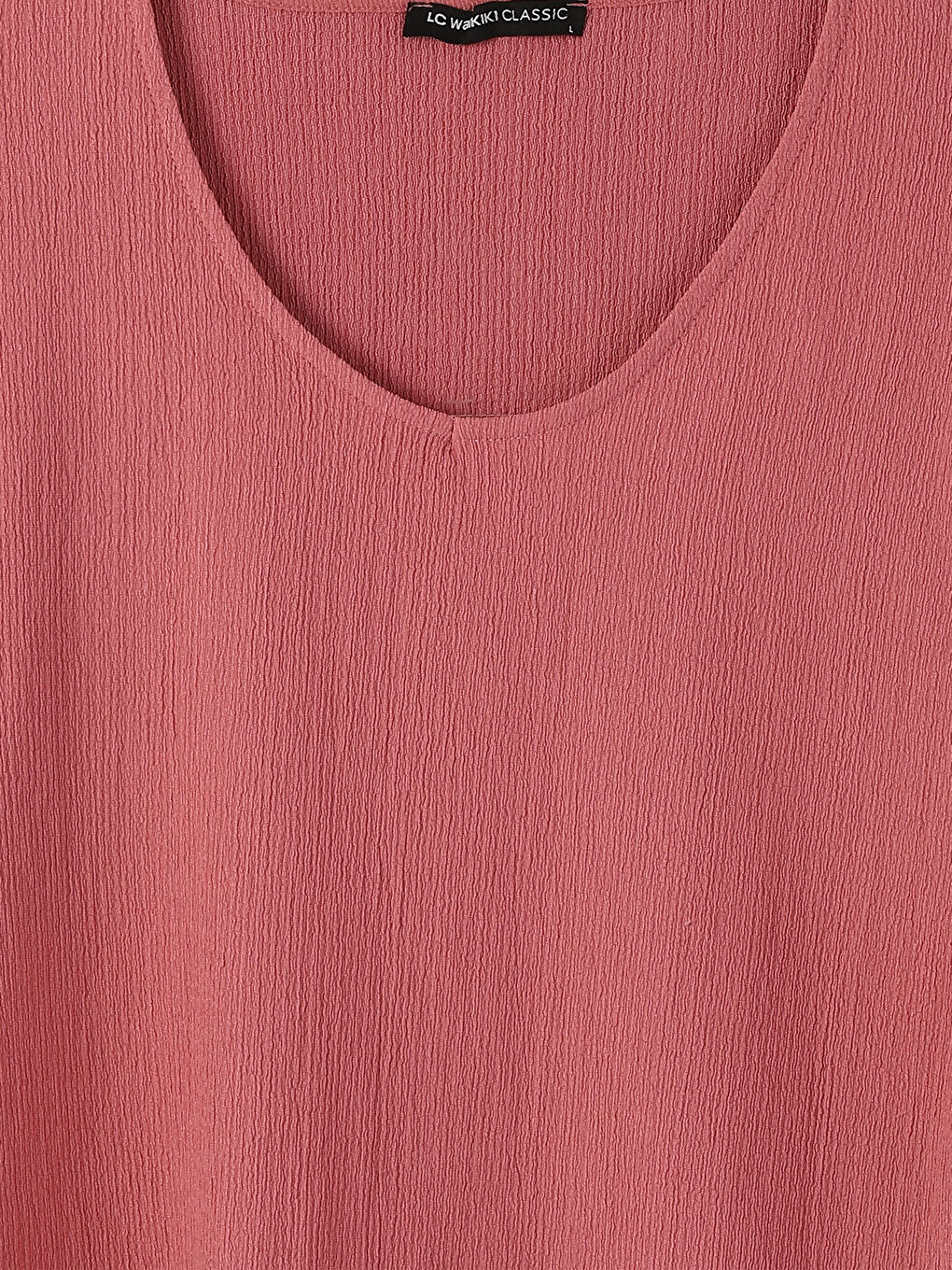 V-Neck Plain Short Sleeve Women's T-Shirt-2