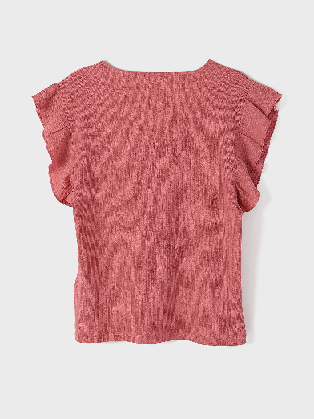 V-Neck Plain Short Sleeve Women's T-Shirt-3
