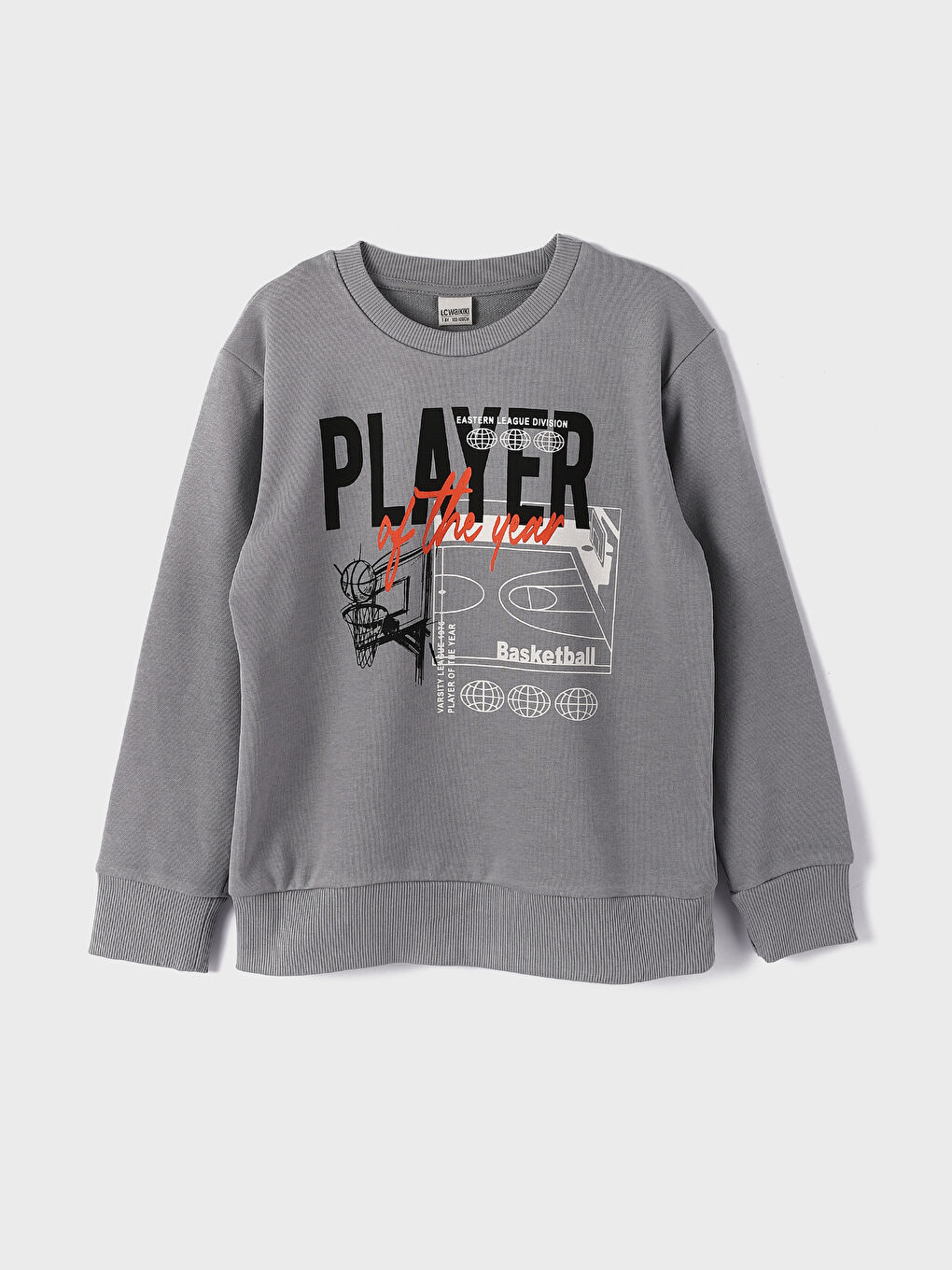 Crew Neck Printed Long Sleeve Boys' T-Shirt