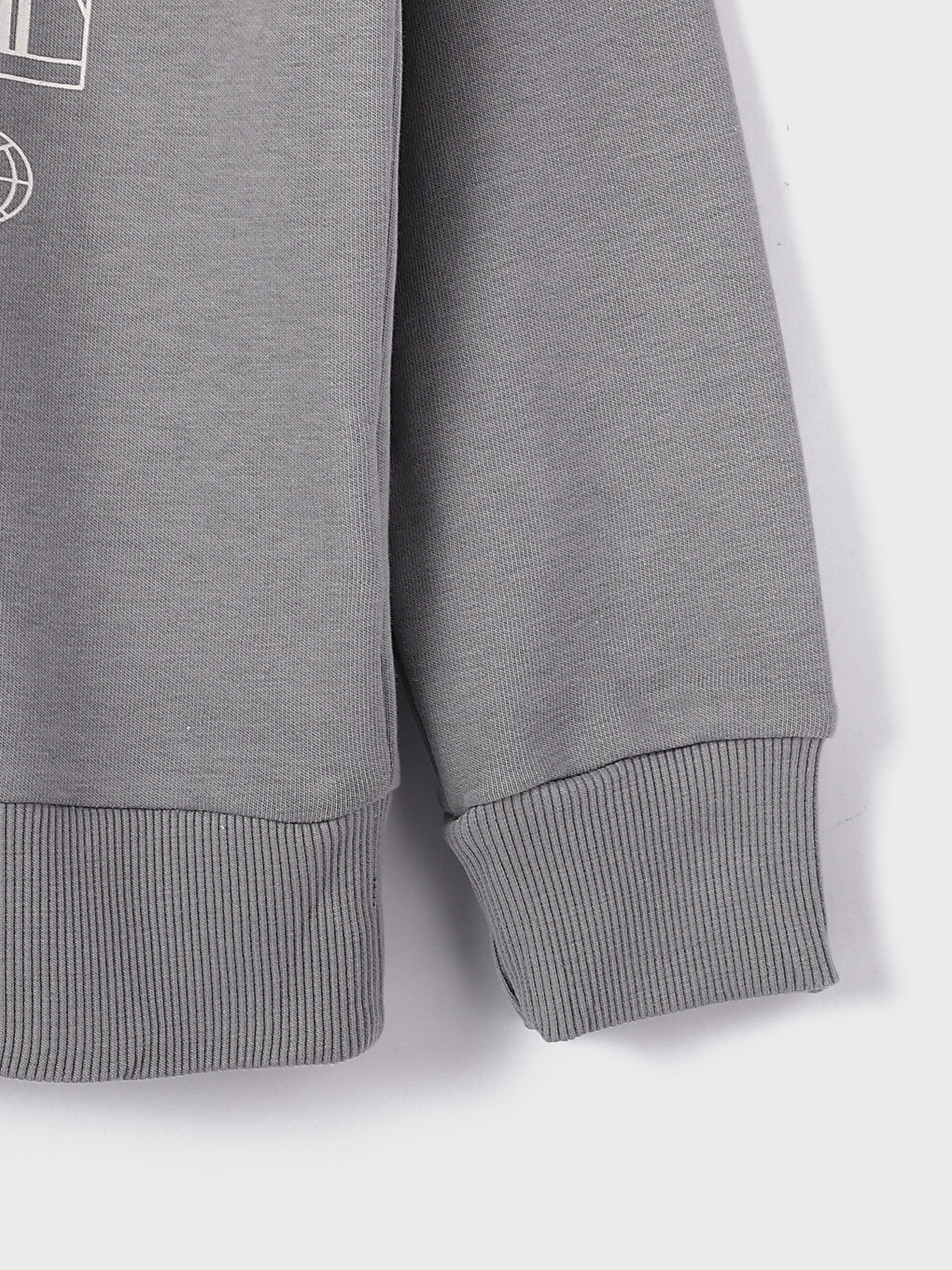 Crew Neck Printed Long Sleeve Boys' T-Shirt-3