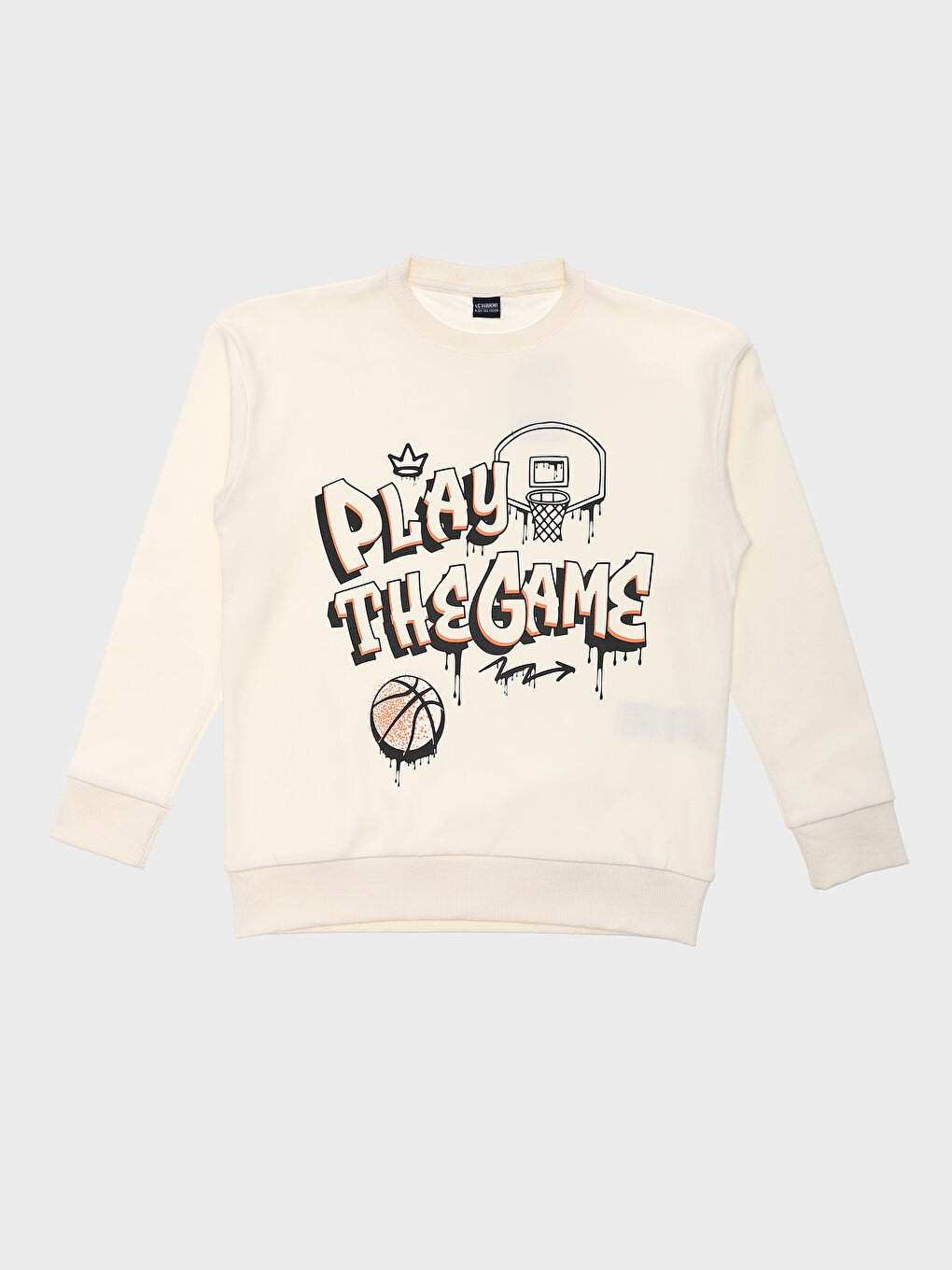 Crew Neck Printed Long Sleeve Boys' T-Shirt