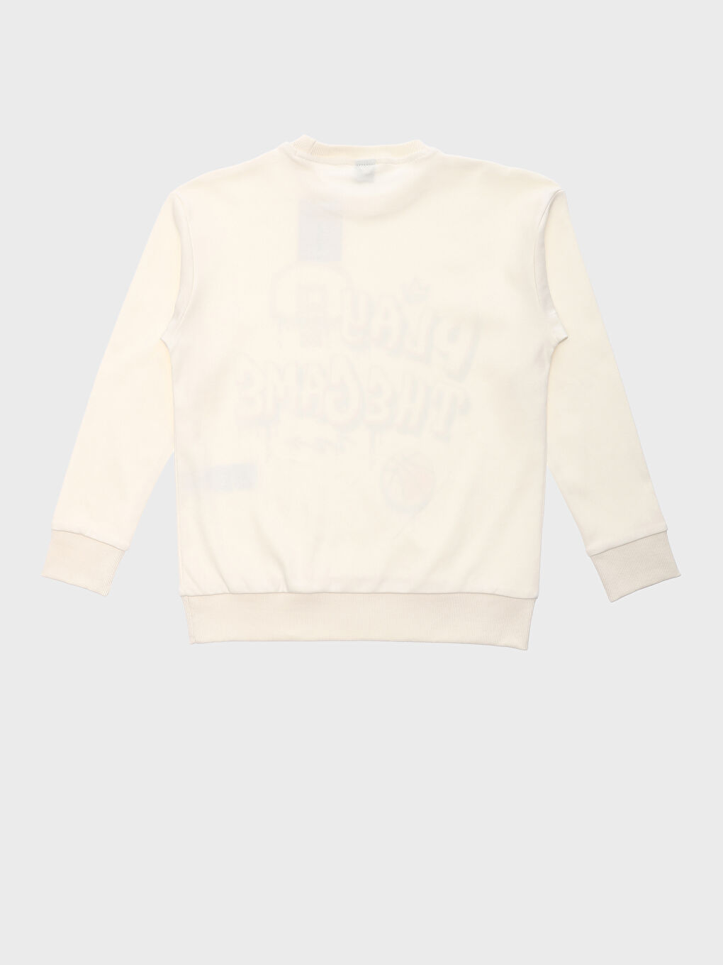 Crew Neck Printed Long Sleeve Boys' T-Shirt-1