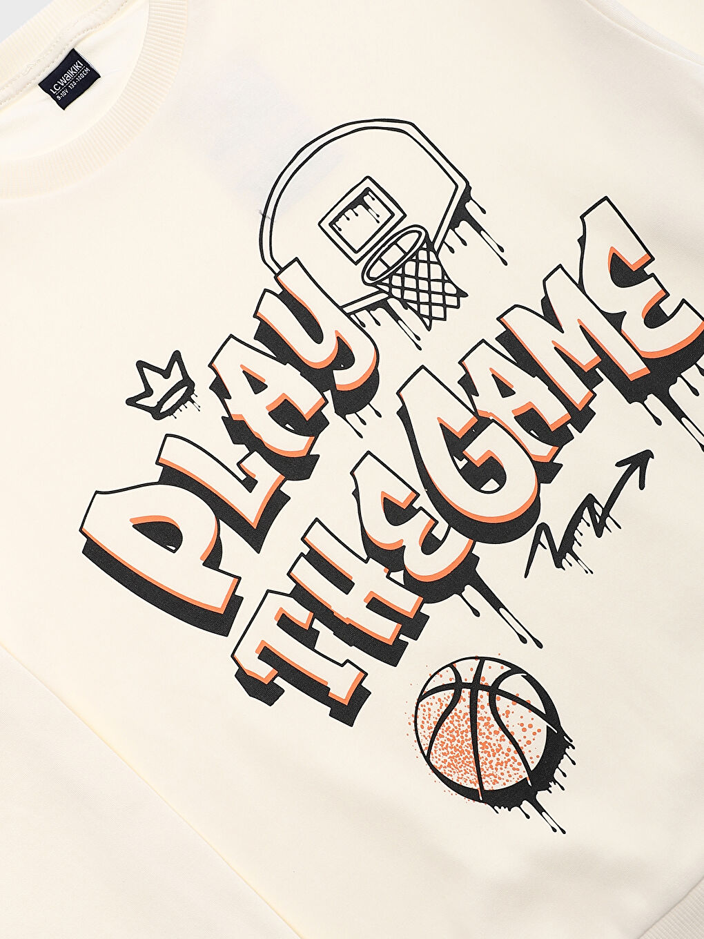 Crew Neck Printed Long Sleeve Boys' T-Shirt-2