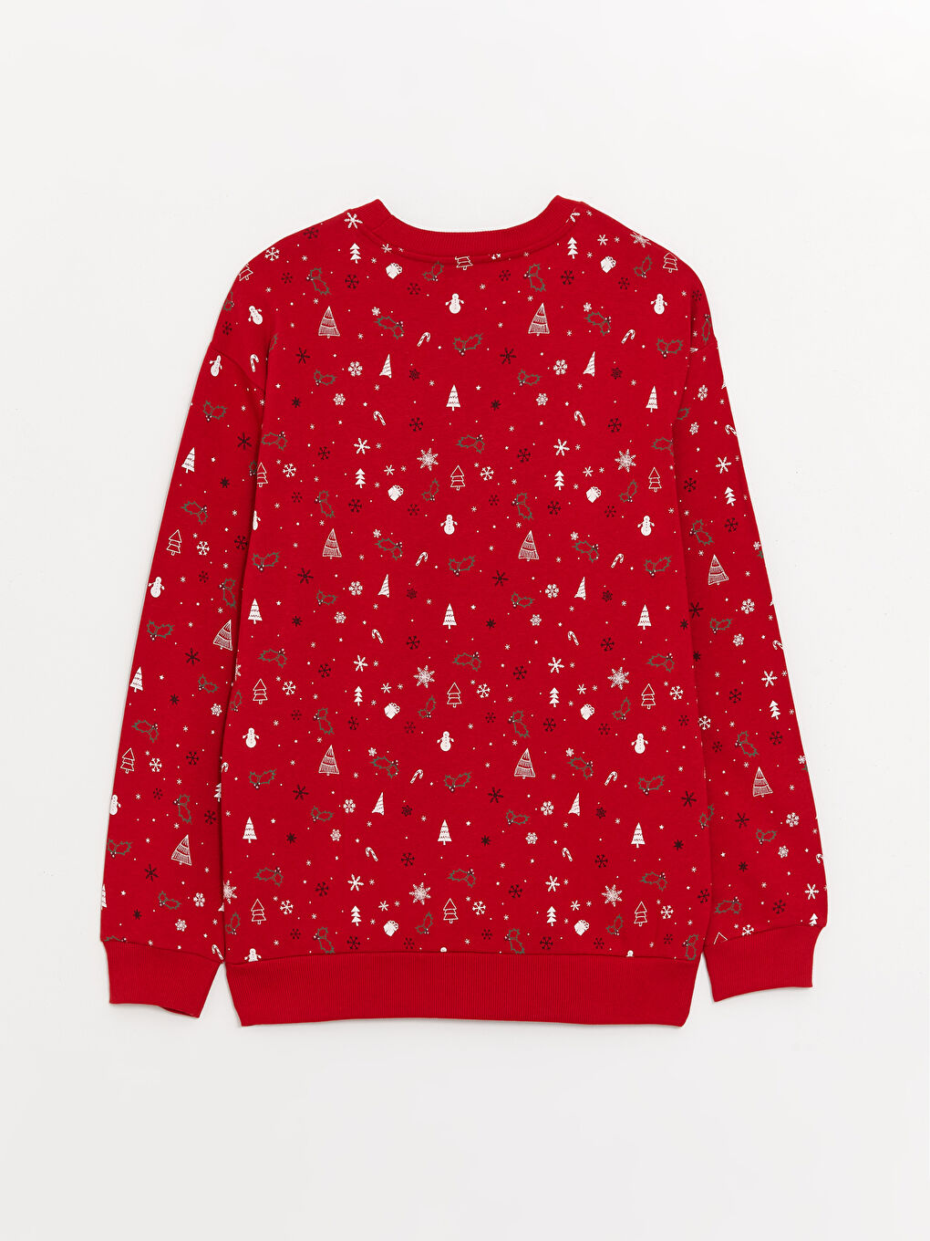Crew Neck Long Sleeve Christmas Themed Men's Thick Sweatshirt-6