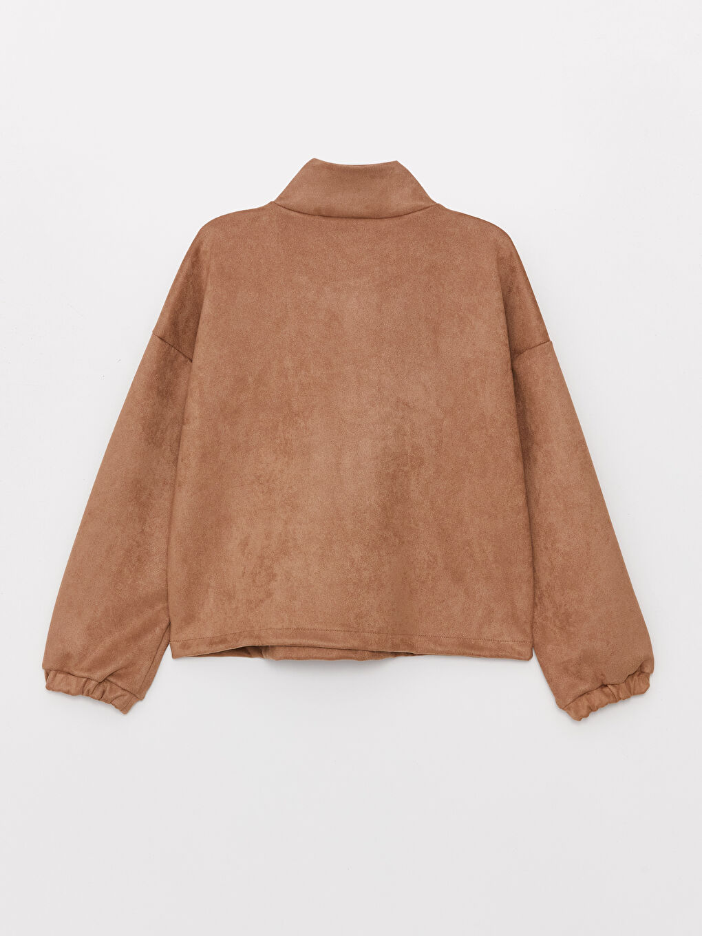 LCW Vision Açık Kahverengi Dik Yaka Oversize Kadın Sweatshirt - 6