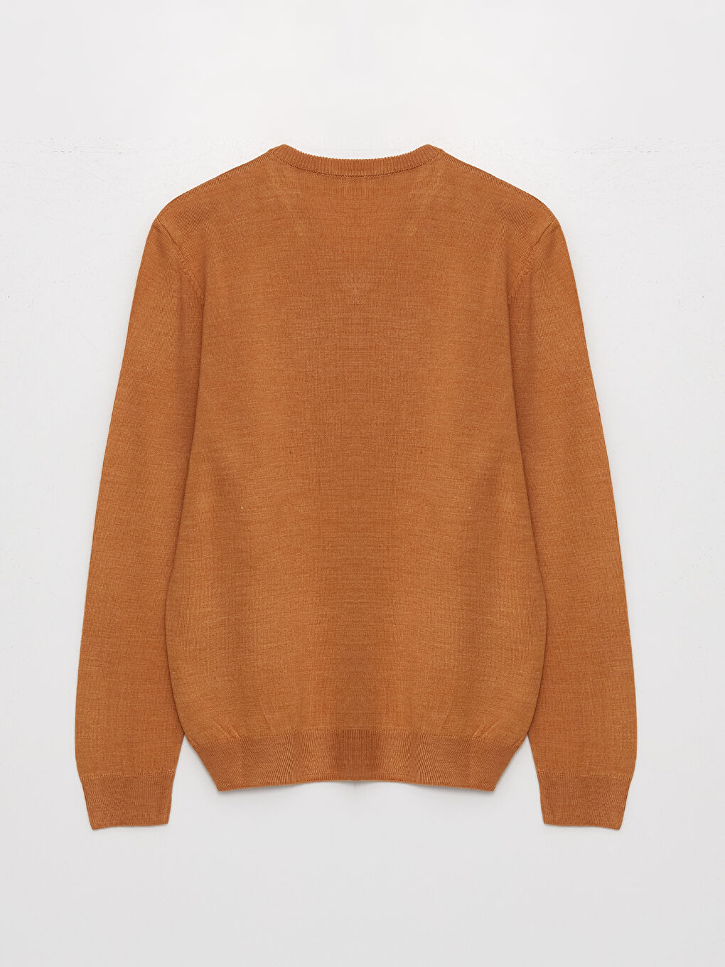 Pulover Tricotat cu Mânecă Lungă și Decolteu în V pentru Bărbați-6