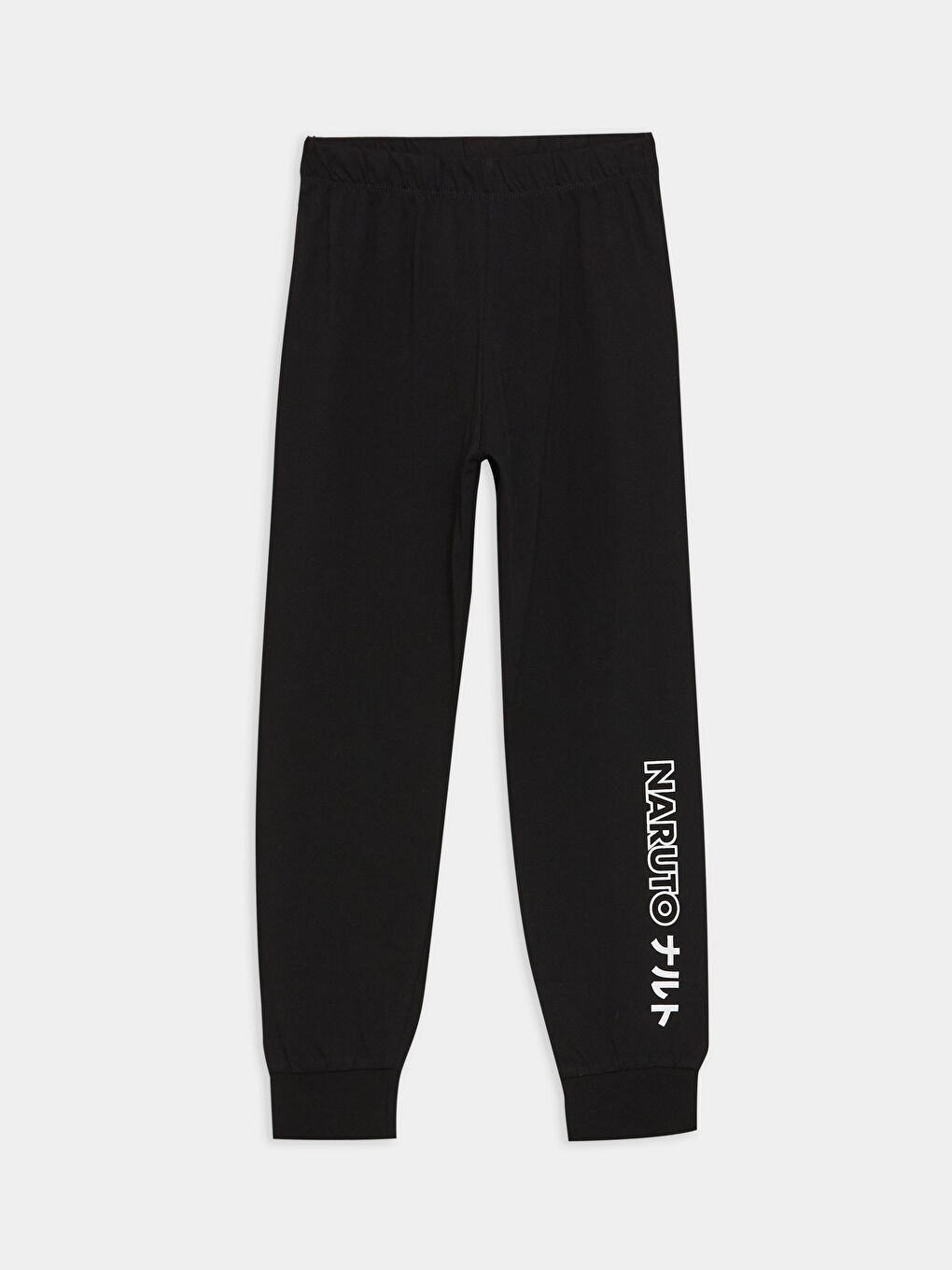 Yeşil Bisiklet Yaka Naruto Baskılı Uzun Kollu Erkek Çocuk Pijama Takımı-3