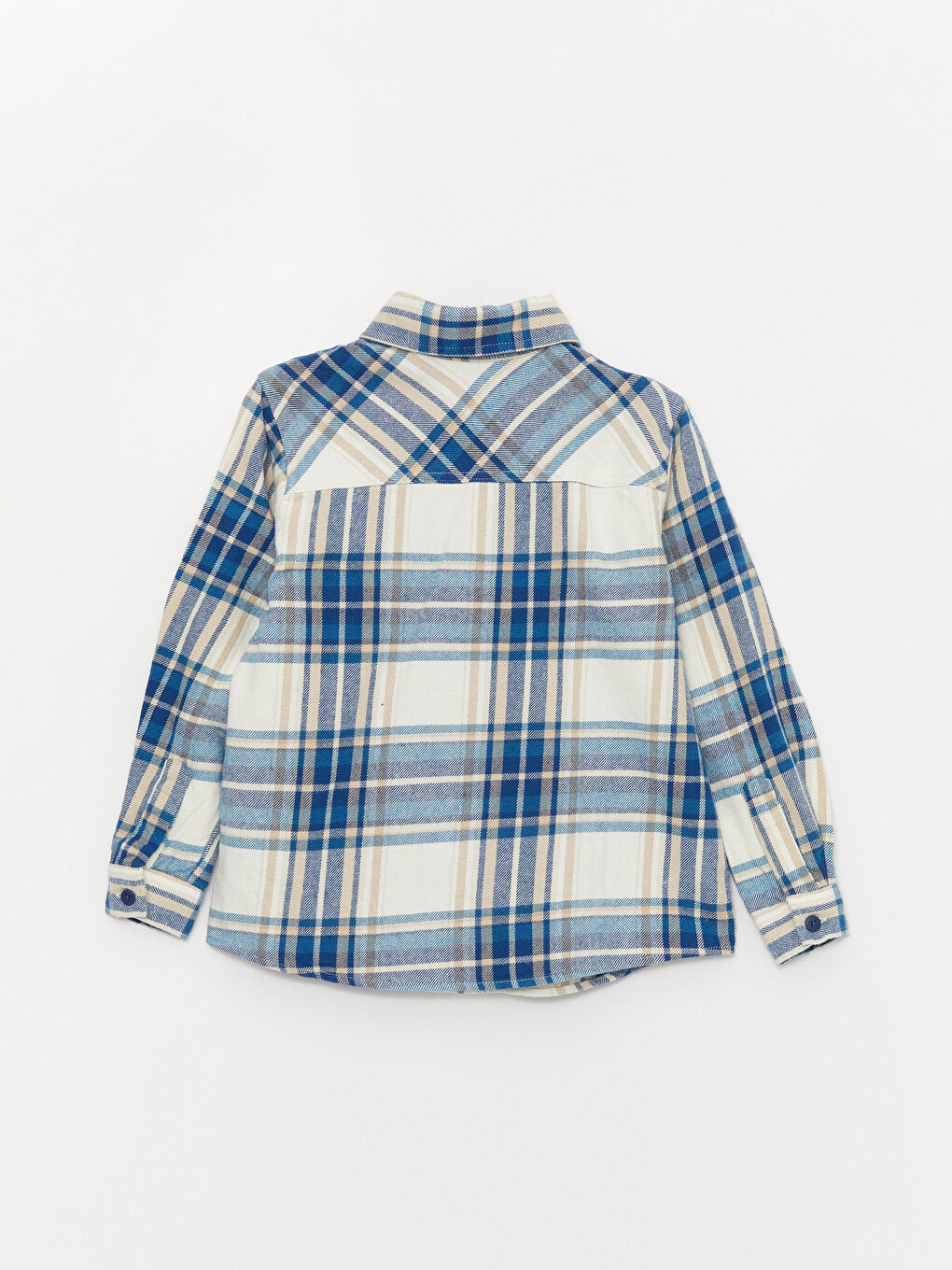 Plaid Long Sleeve Boys' Shirt-2