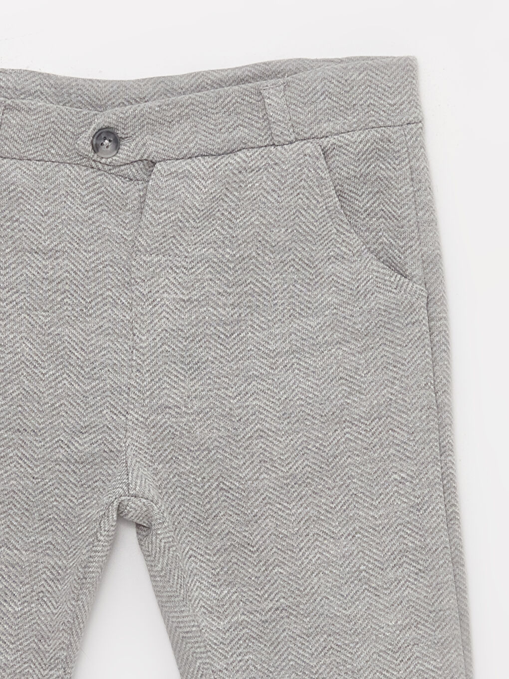 Gri V Yaka Erkek Bebek Pantolon ve Yelek Takım 2'li-5