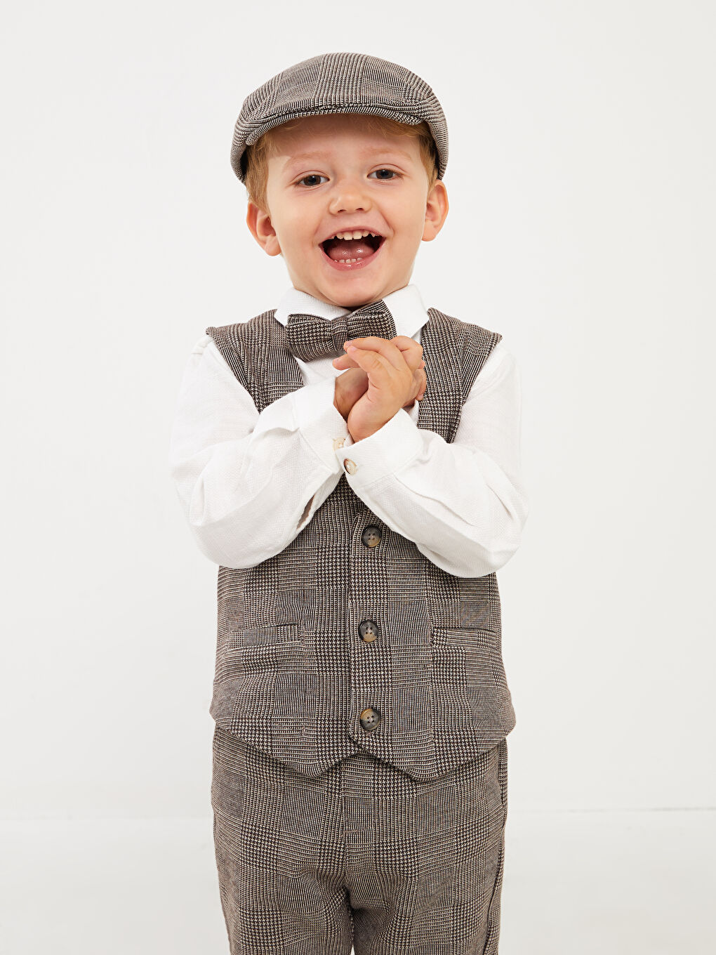 Ekru Erkek Bebek 4'lü Takım