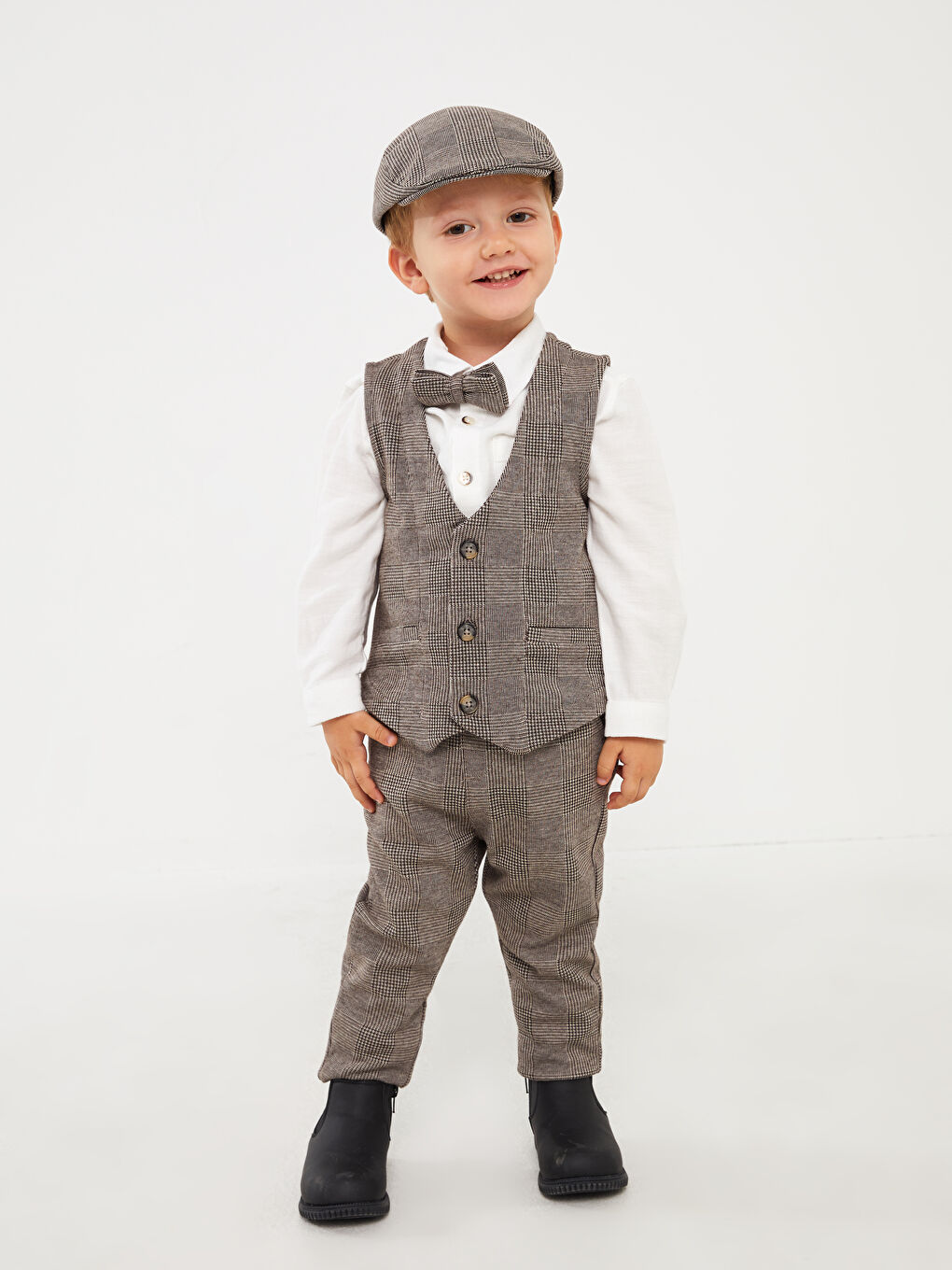 Ekru Erkek Bebek 4'lü Takım-2