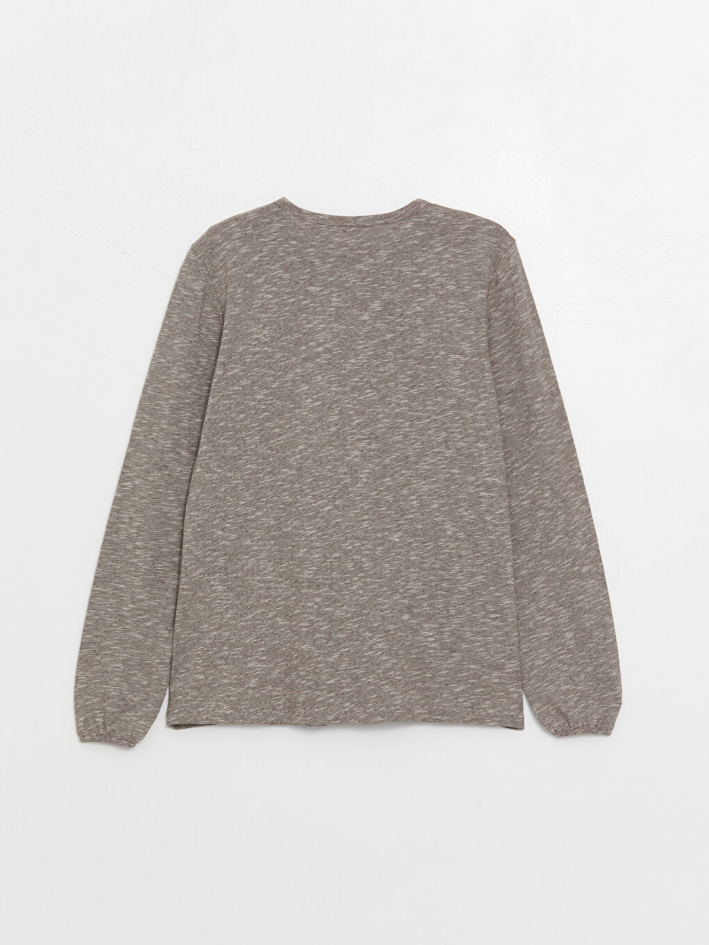 Bej Bisiklet Yaka Nakışlı Uzun Kollu Kadın Bluz-6