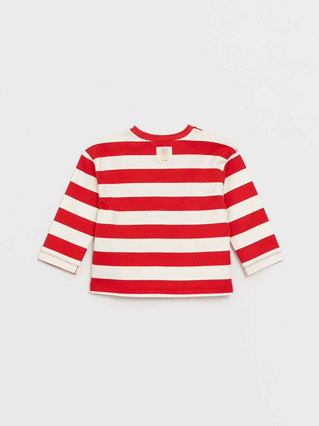 Kırmızı Bisiklet Yaka Çizgili Kız Bebek Bluz ve Pantolon 2'li Takım-6