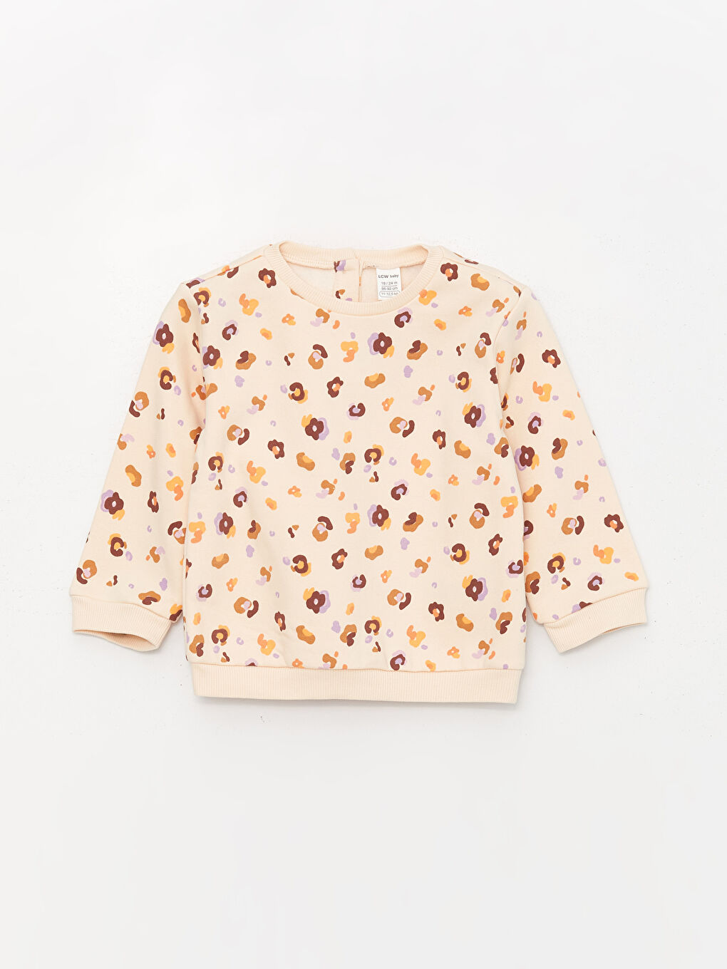 Crew Neck Long Sleeve Baby Girls' Sweatshirt 2 Pack-3