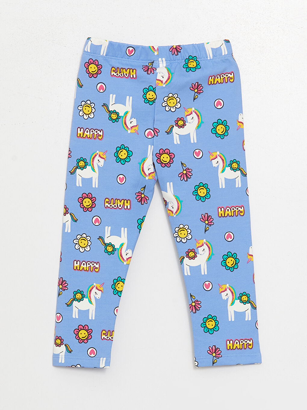 LCW baby Elasticated Waist Printed Baby Girls' Leggings 2 Pack -W3GD22Z1-LQQ