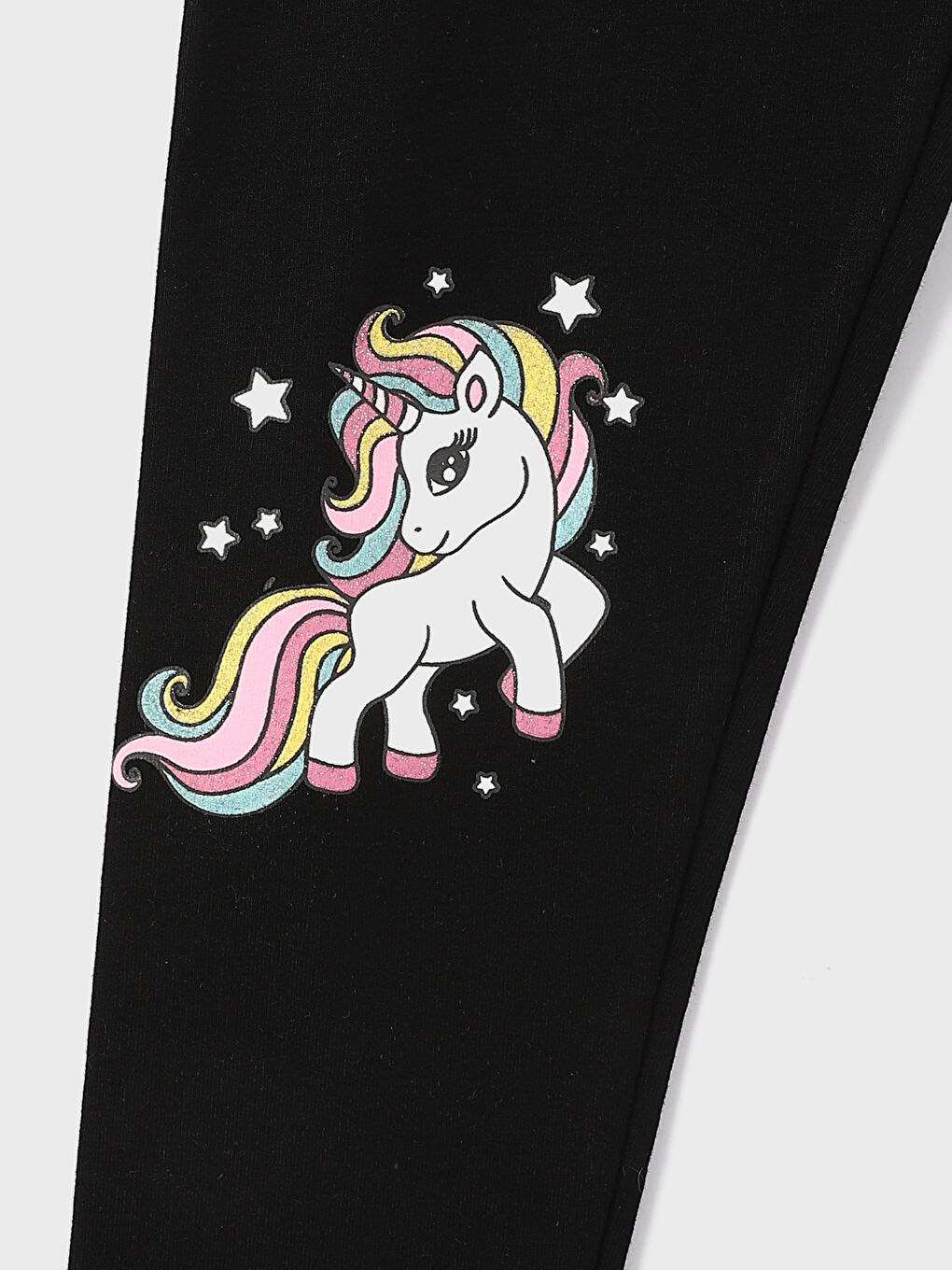 ليجن مطبوع بخصر مرن للبنات-3