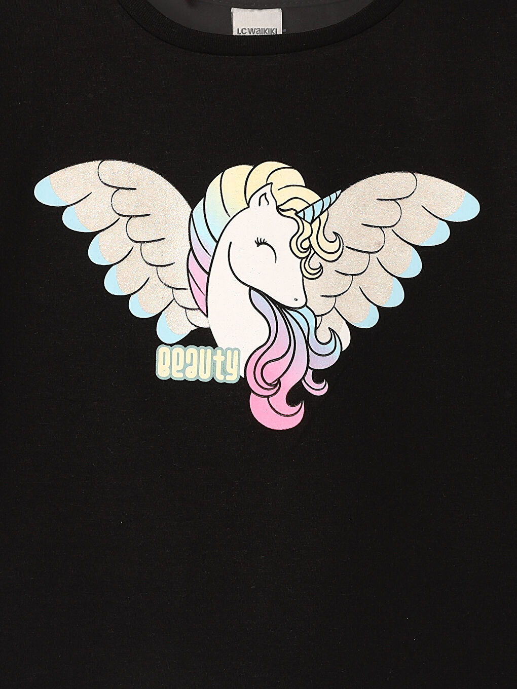 تيشيرت كم طويل مطبوع بياقة دائرية للبنات الرضع-3