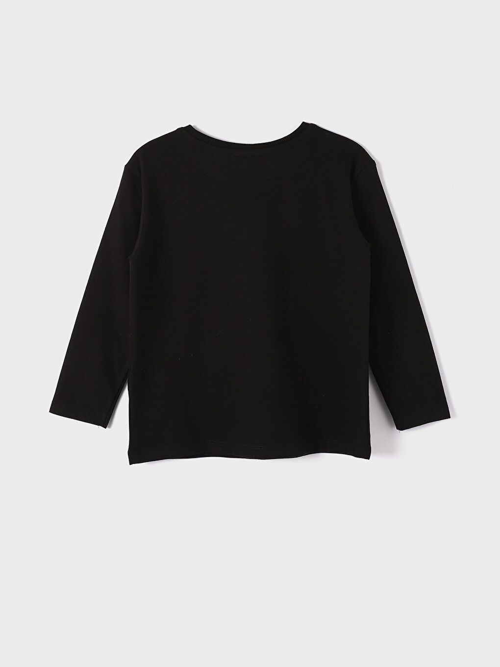 تيشيرت كم طويل مطبوع بياقة دائرية للبنات الرضع-1