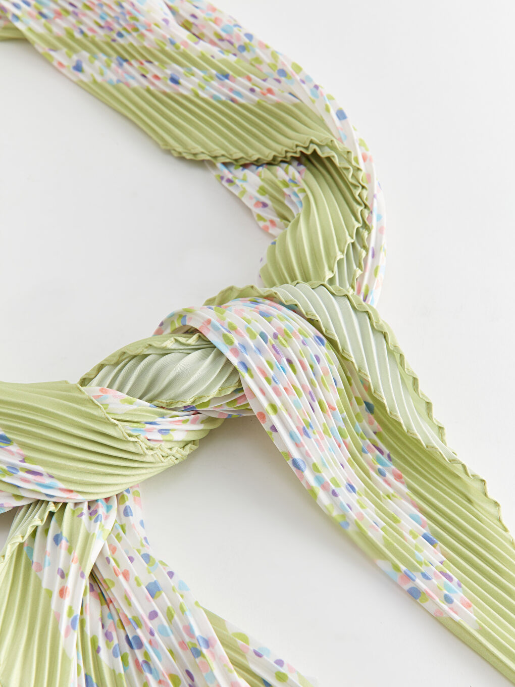 Yeşil Pilise Kadın Fular-3