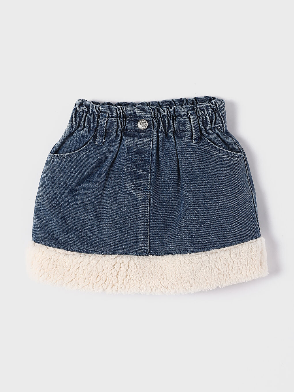 Baby Girls' Elastic Waist Denim Skirt