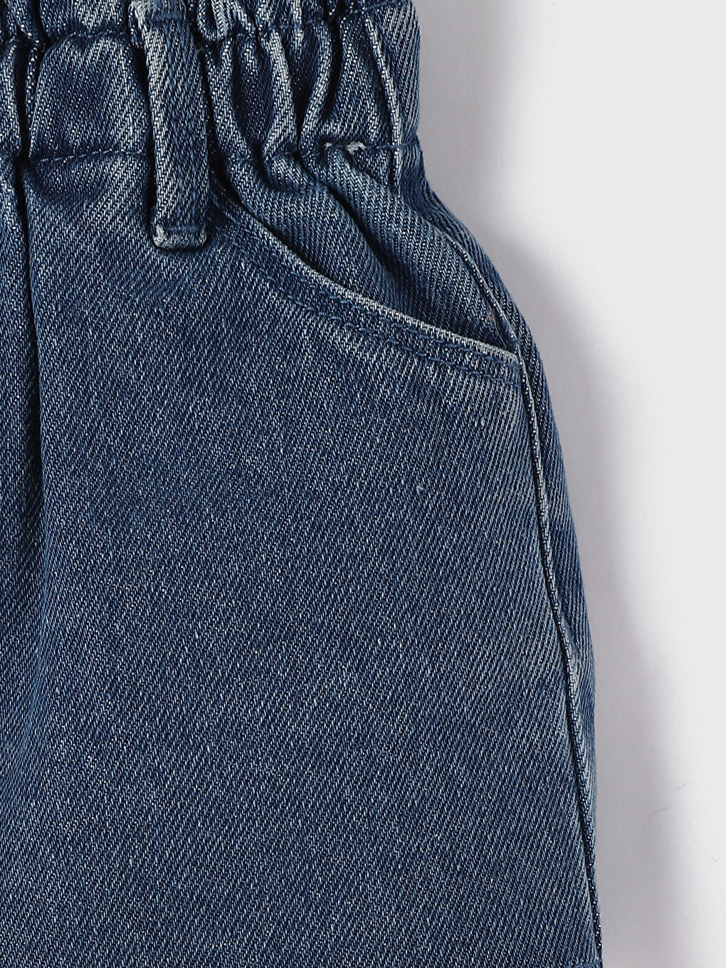 Baby Girls' Elastic Waist Denim Skirt-1