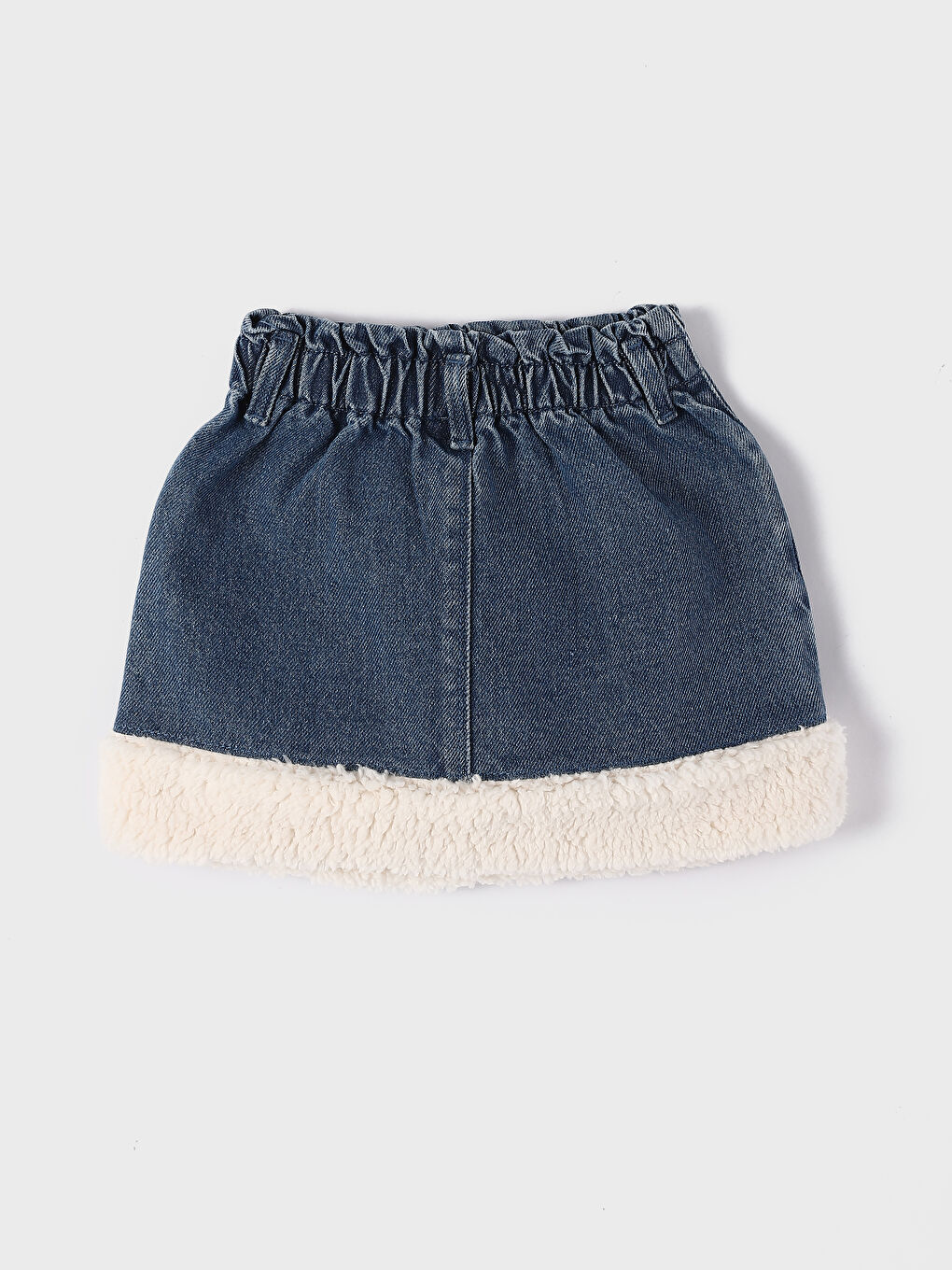Baby Girls' Elastic Waist Denim Skirt-3