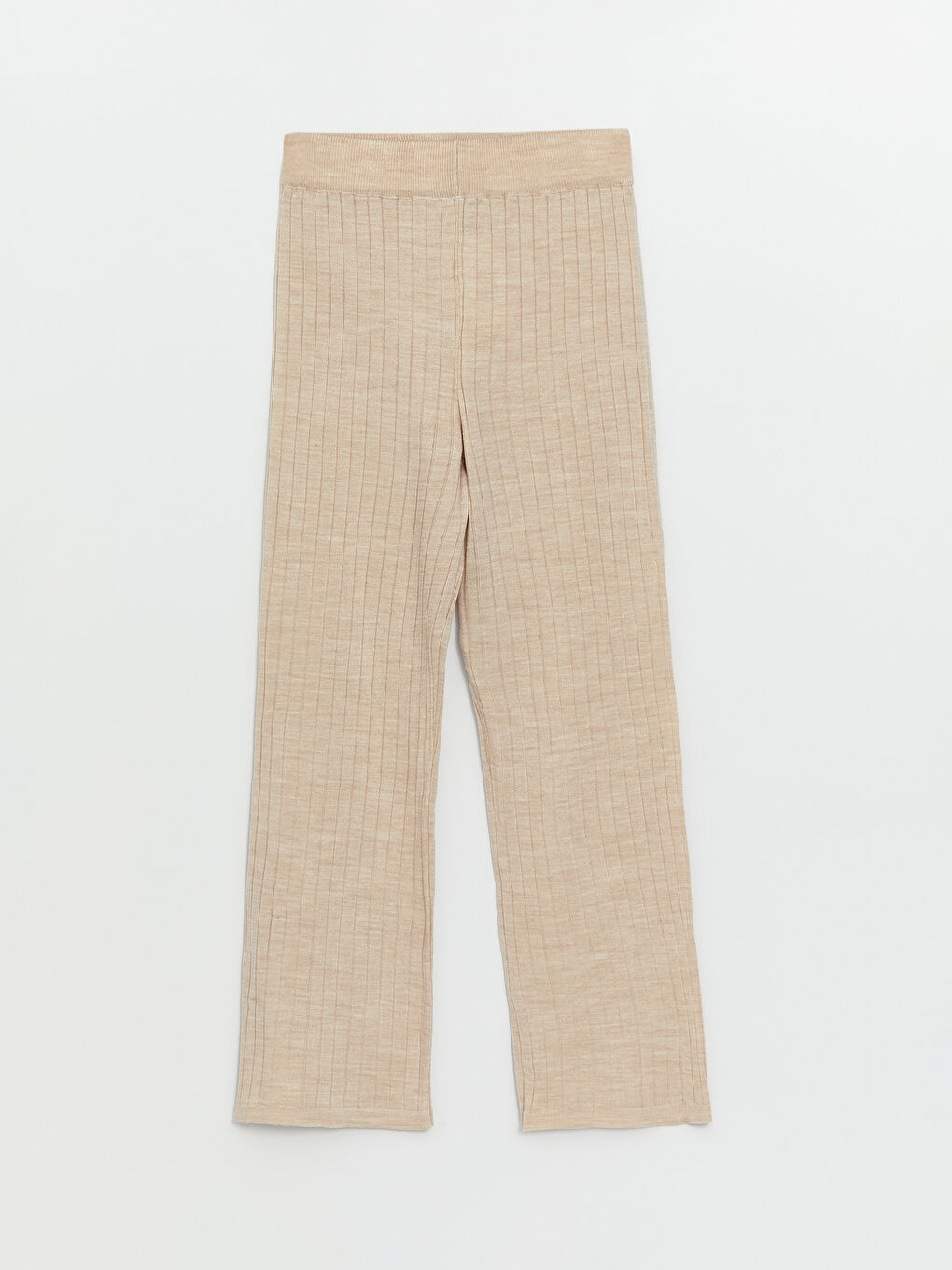 Women's Elasticated Waist Plain Knitwear Trousers -W3GE99Z8-L8Q