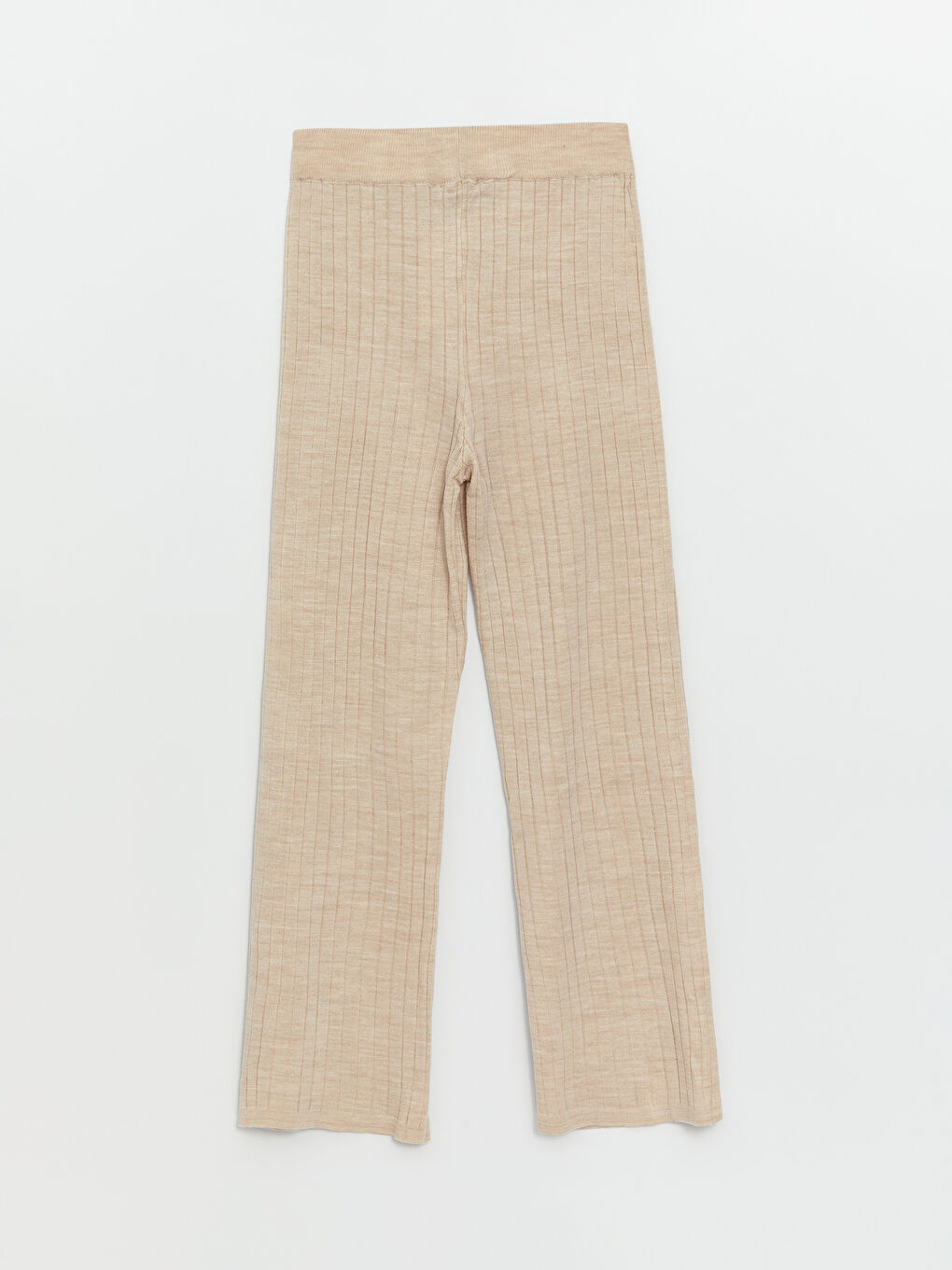 Women's Elasticated Waist Plain Knitwear Trousers -W3GE99Z8-L8Q