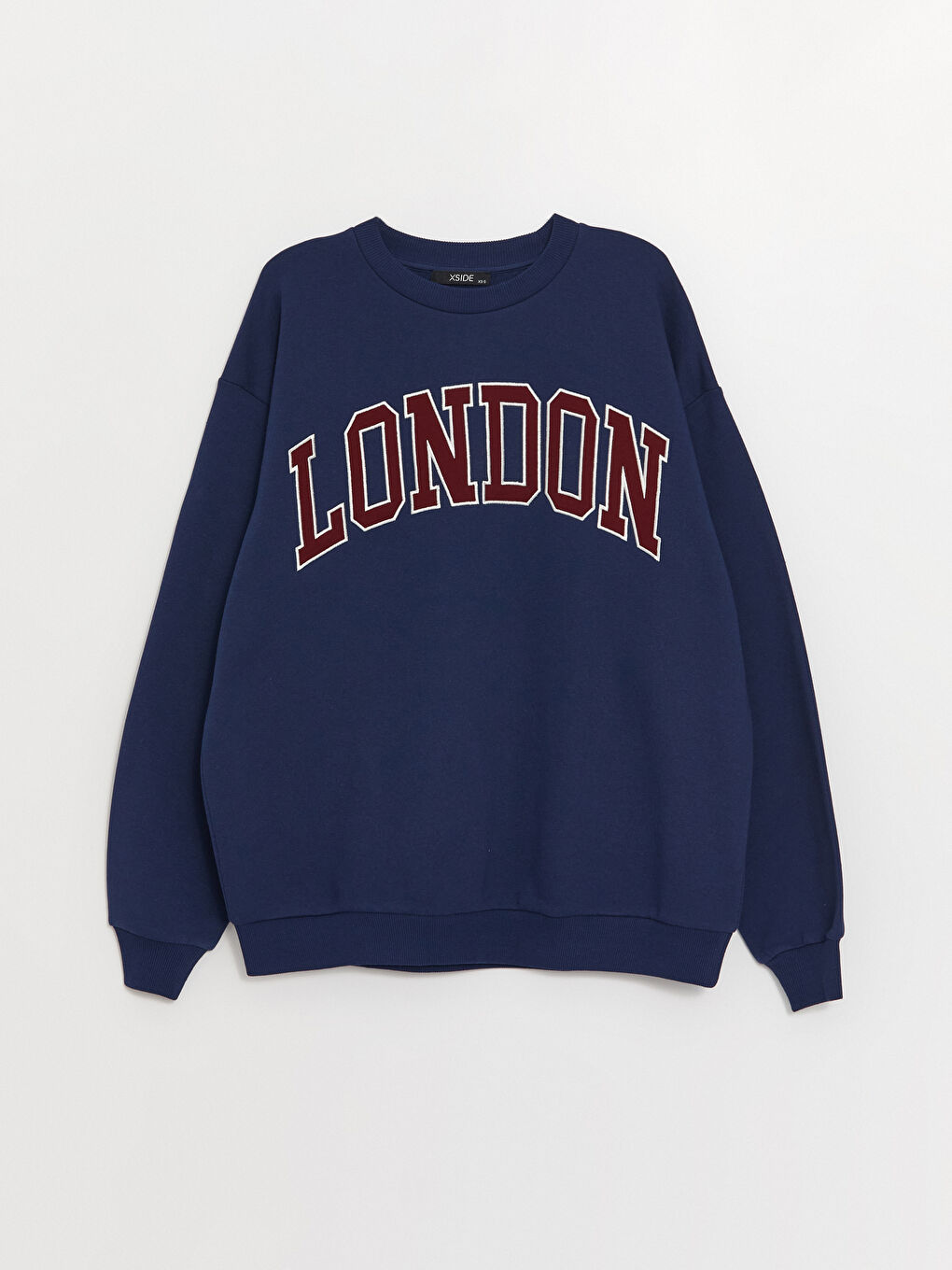 Crew Neck Printed Oversize Women's Thick Sweatshirt-5