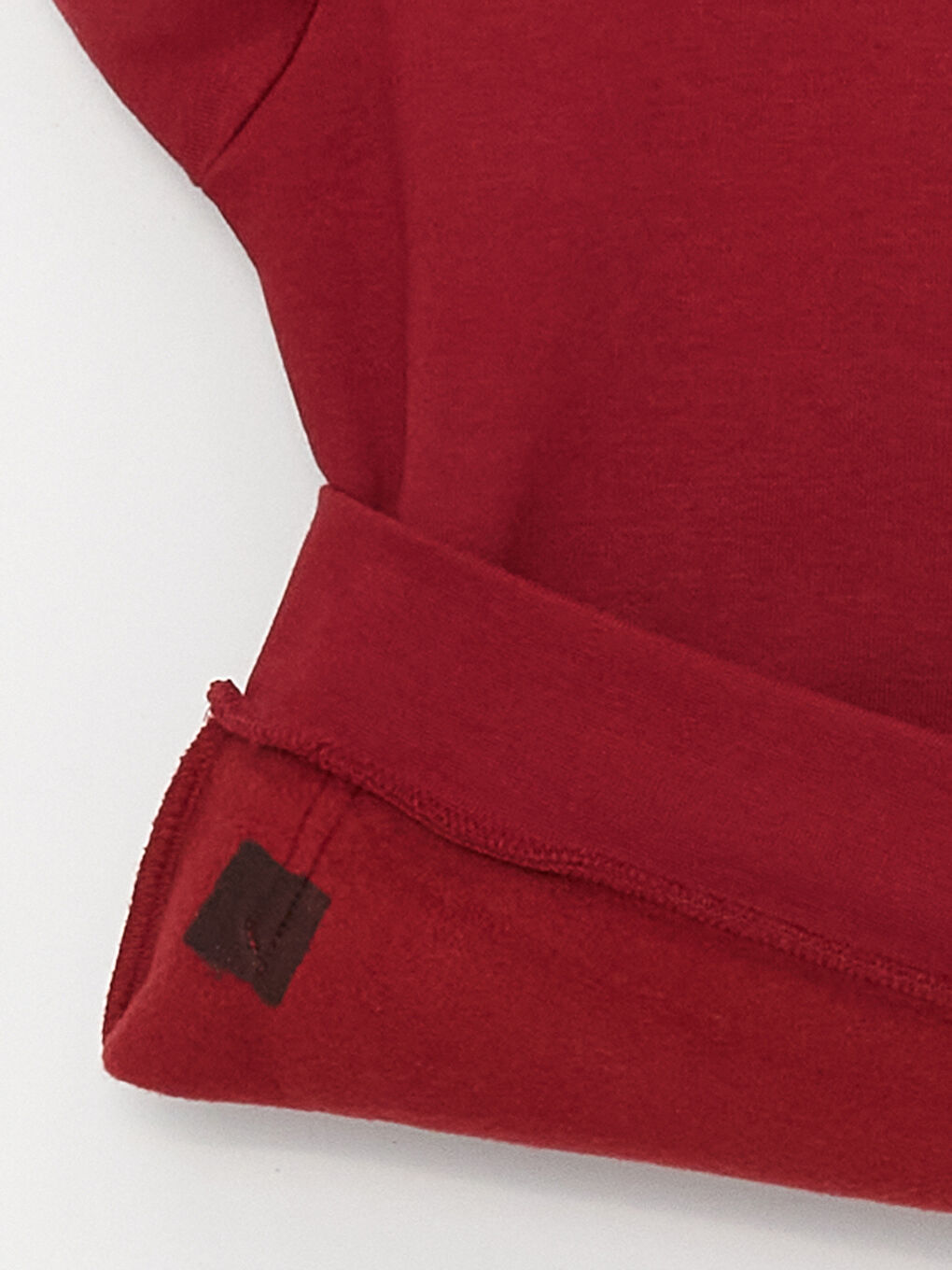 Bordo Baskılı Uzun Kollu Erkek Çocuk Hoodie-3