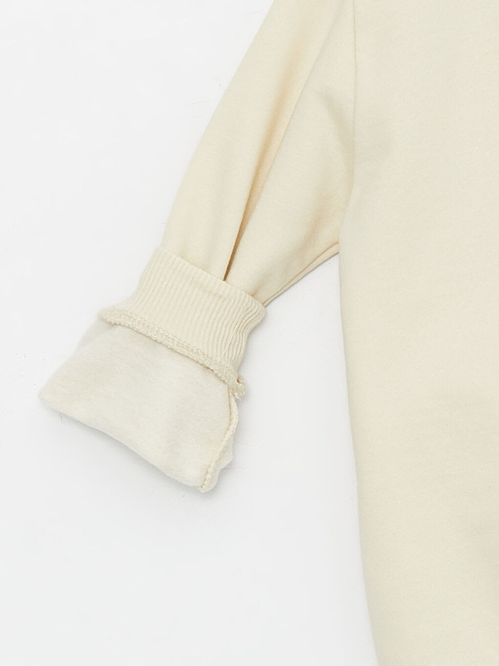 Bej Bisiklet Yaka Baskılı Erkek Bebek Sweatshirt ve Eşofman Alt 2'li-5