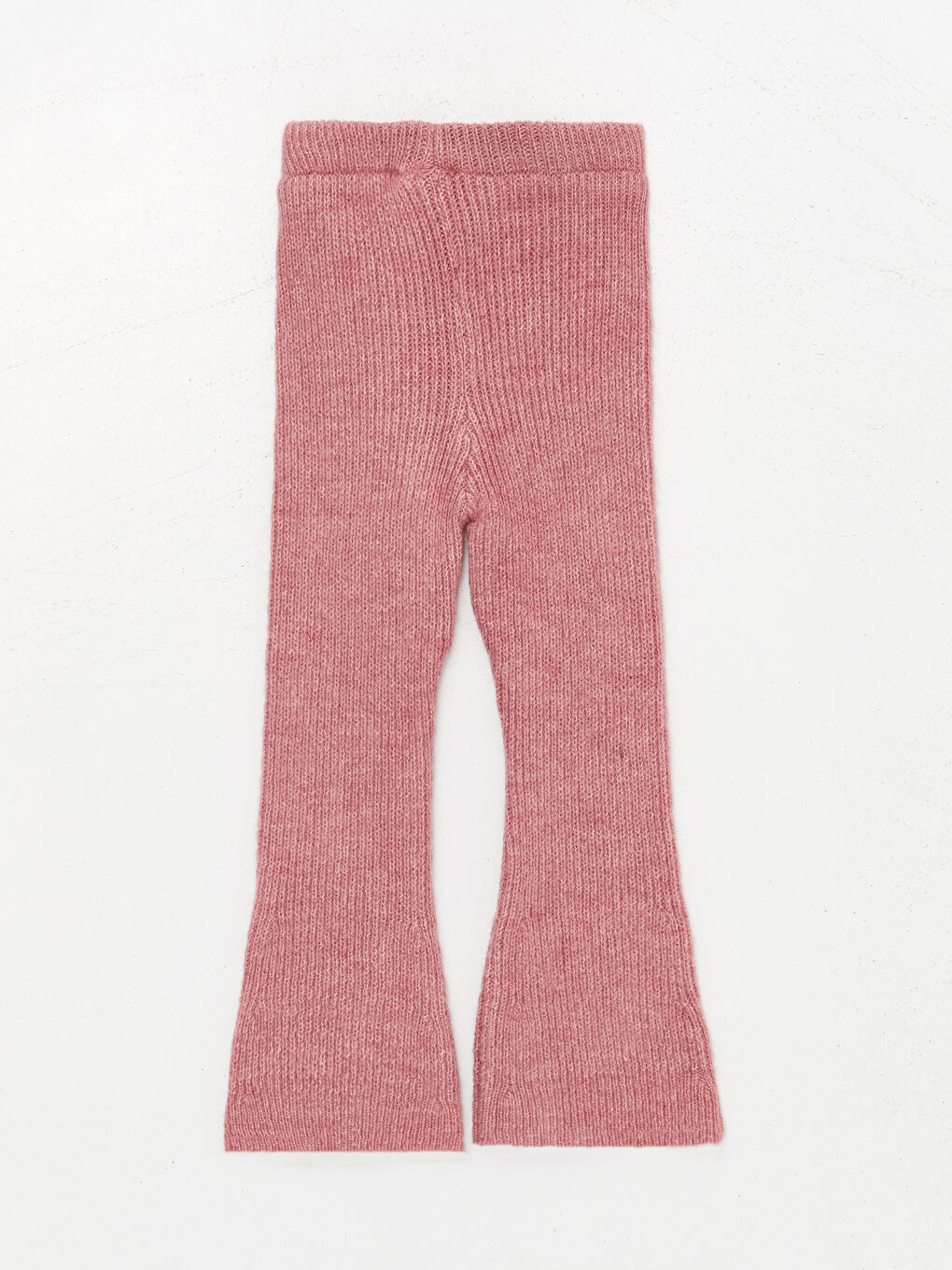 Pembe Beli Lastikli Kız Bebek Tayt Pantolon-1