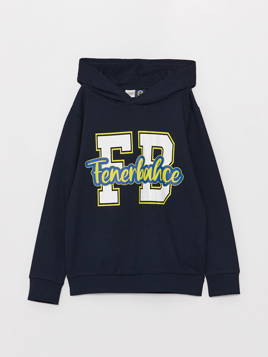 LCW Kids Lacivert Fenerbahçe Baskılı Uzun Kollu Erkek Çocuk Hoodie