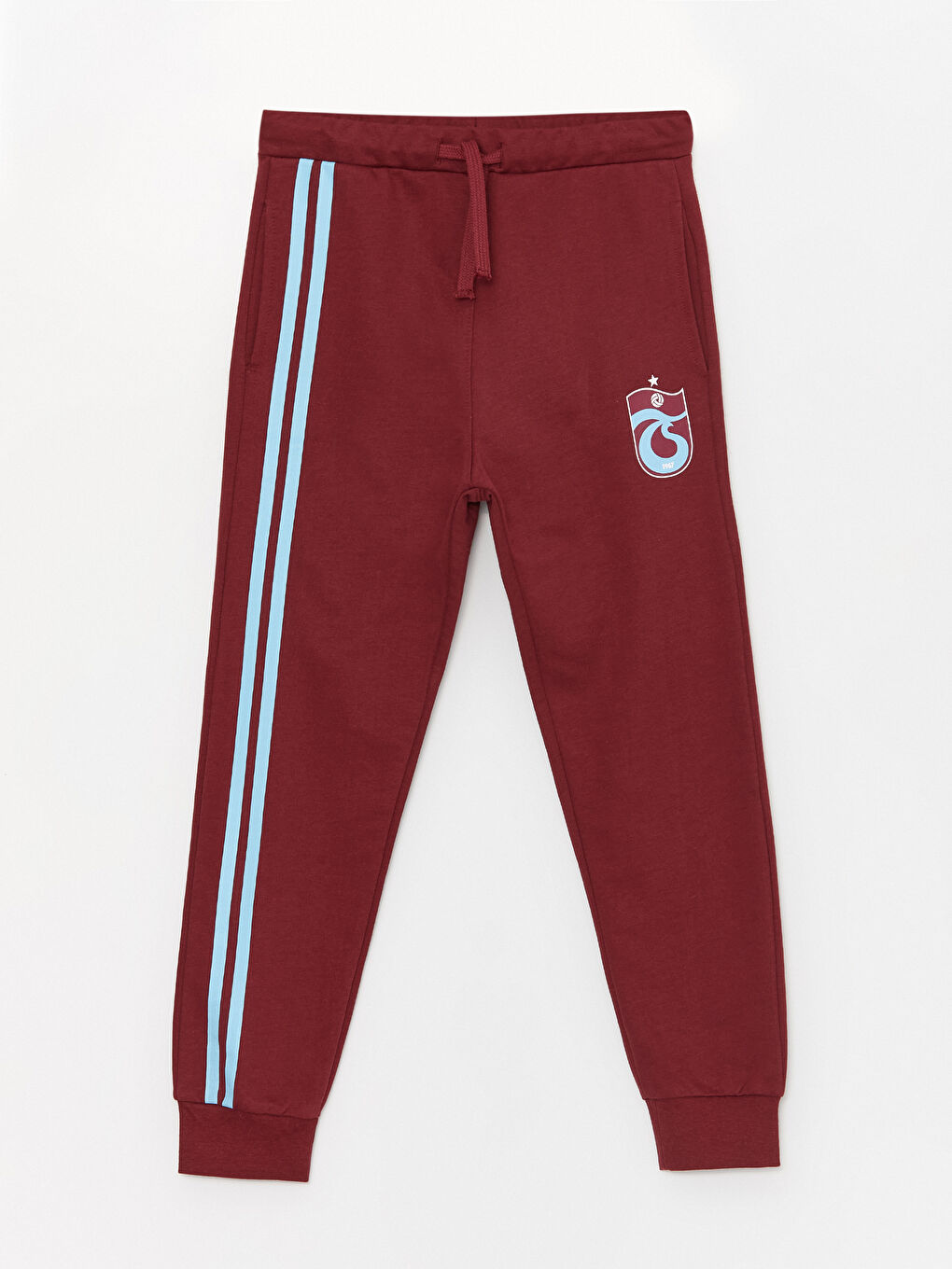 LCW Kids Bordo Beli Lastikli Trabzonspor Baskılı Erkek Çocuk Jogger Eşofman Altı