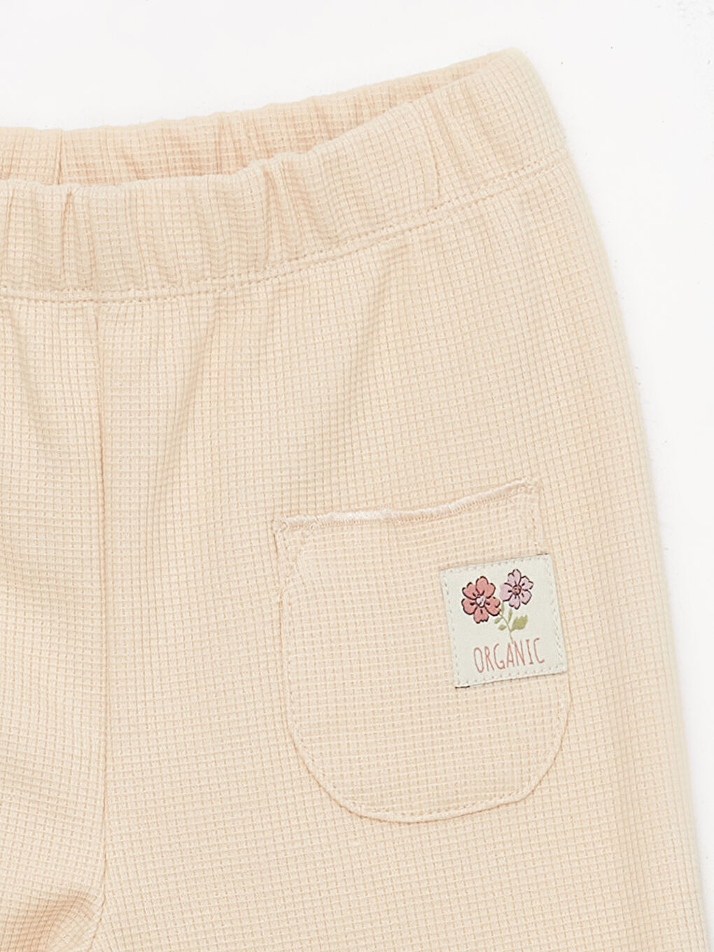 Bej Bebe Yaka Uzun Kollu Kız Bebek Sweatshirt ve Pantolon 2'li Takım-5