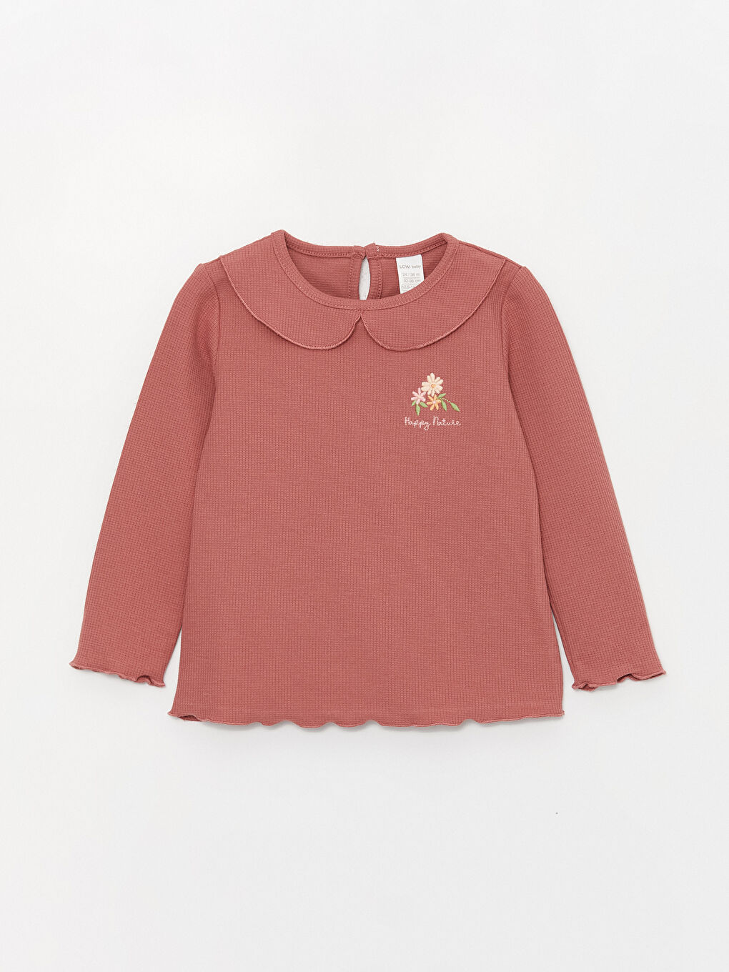 Комплект Толстовка и Брюки для Малышки с Воротником Bebe и Длинными Рукавами, 2 шт.-1