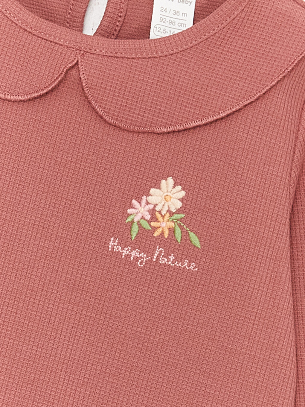 Комплект Толстовка и Брюки для Малышки с Воротником Bebe и Длинными Рукавами, 2 шт.-2