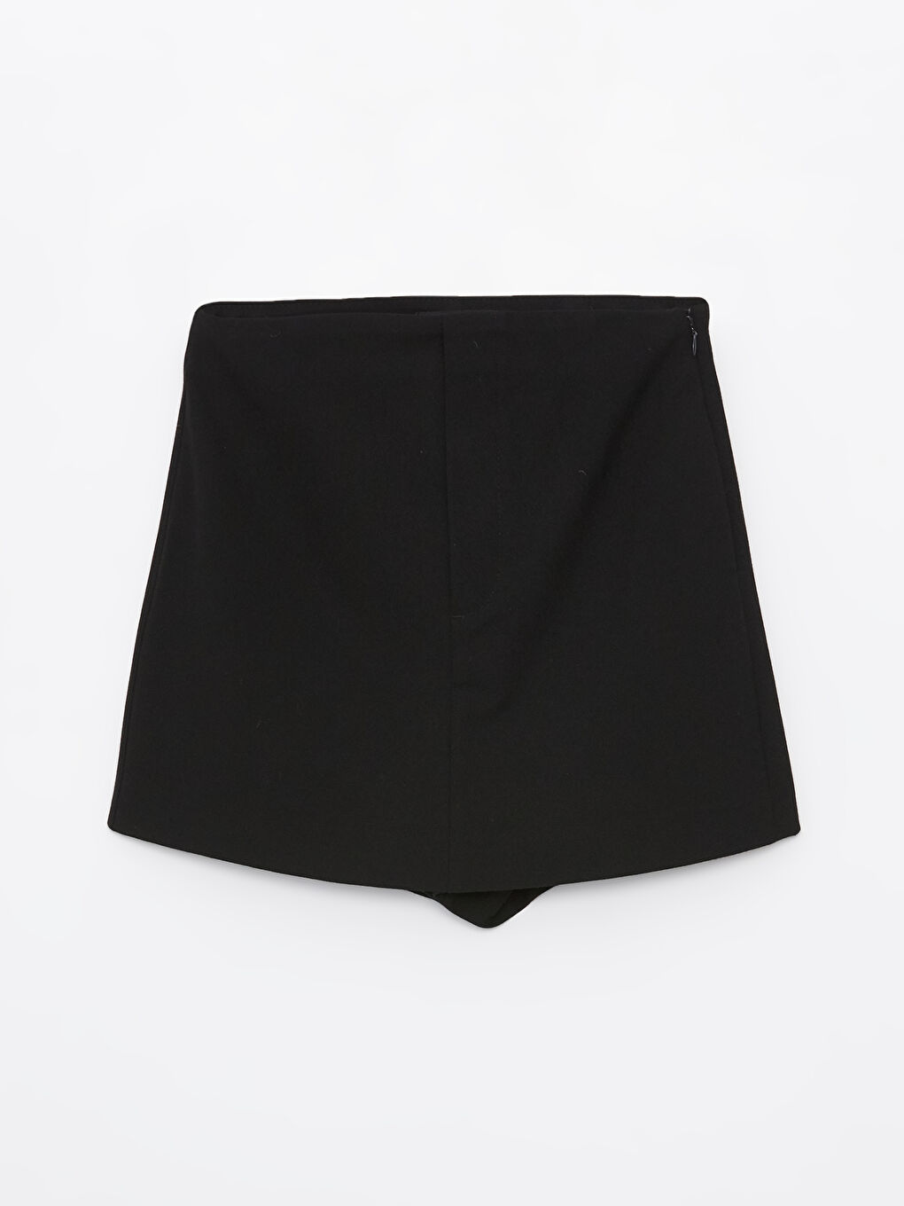 Siyah Standart Fit Kadın Şort Etek-5