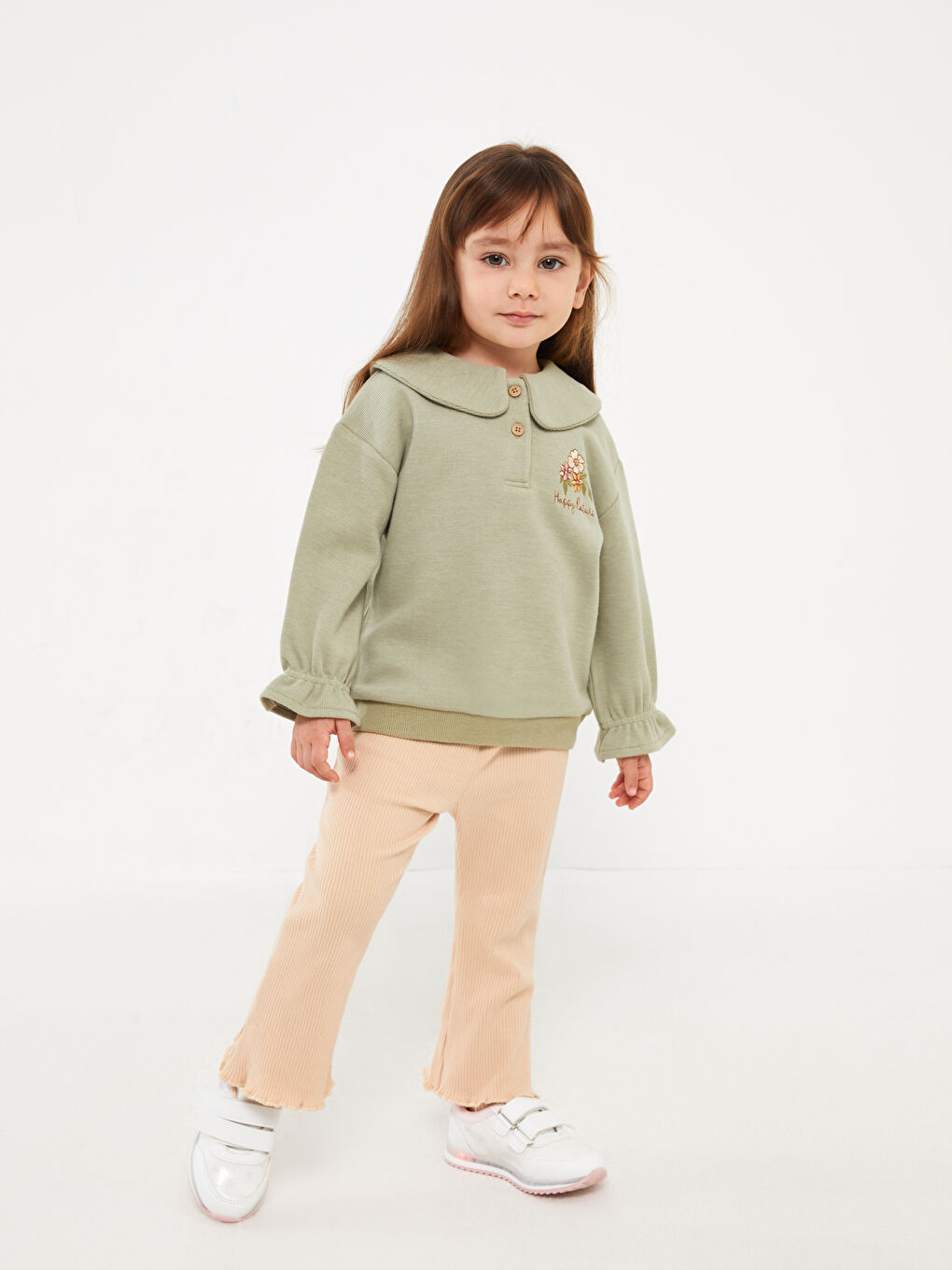 LCW baby Pantalon Leggings Basique pour Bébé Filles à Taille Élastiquée -W3GH34Z1-FNR