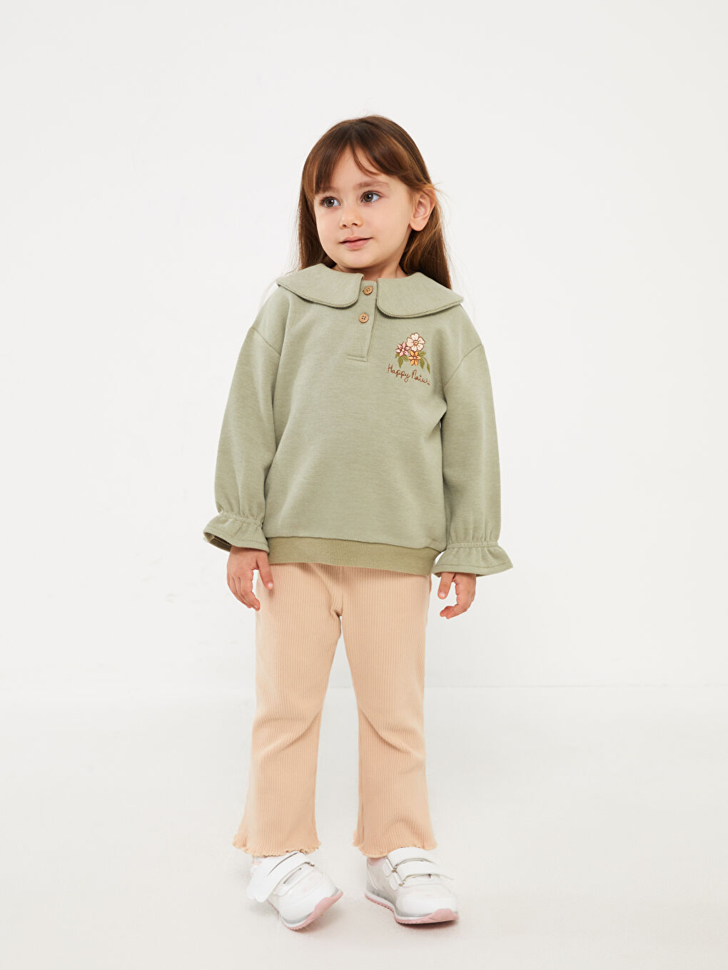 LCW baby Pantalon Leggings Basique pour Bébé Filles à Taille Élastiquée -W3GH34Z1-FNR