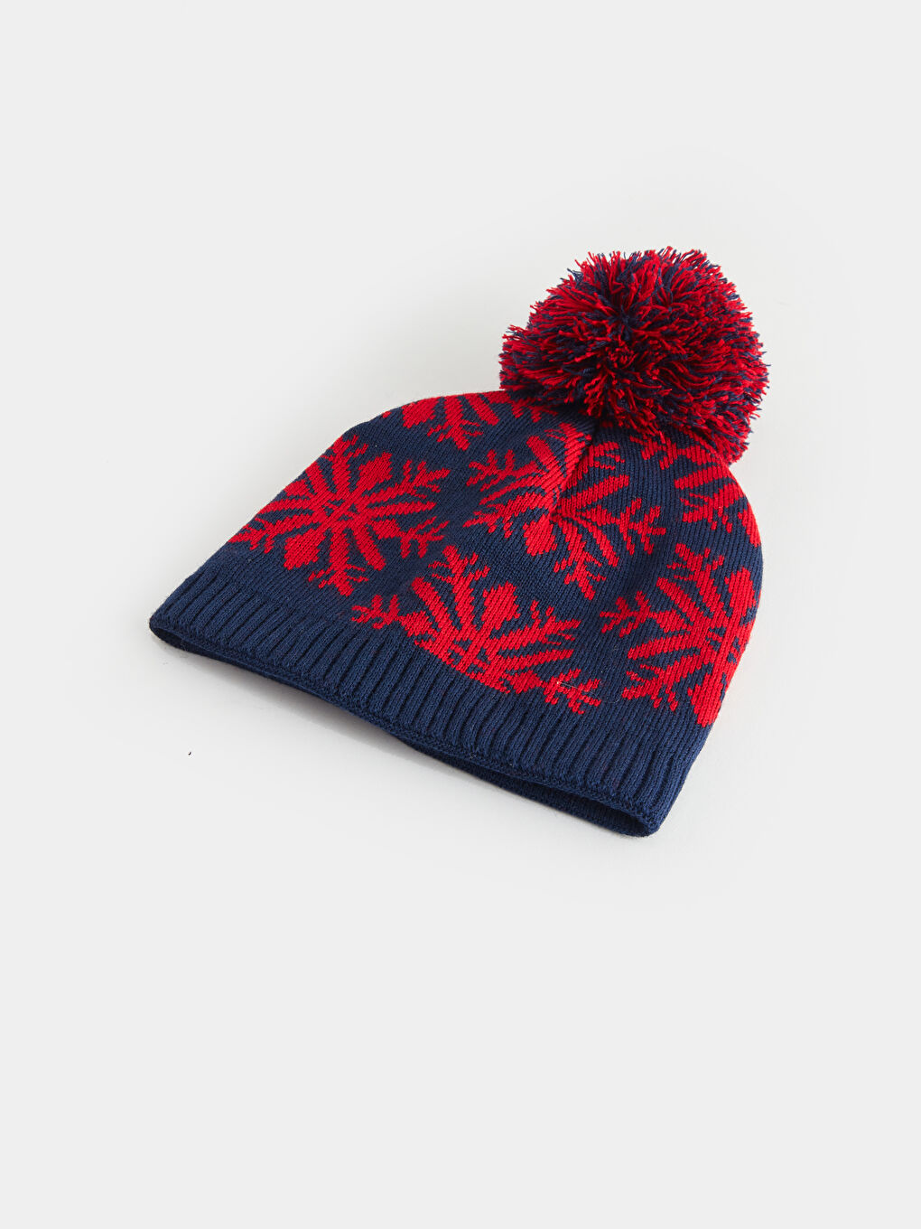 Lacivert Yılbaşı Temalı Erkek Çocuk Bere-1