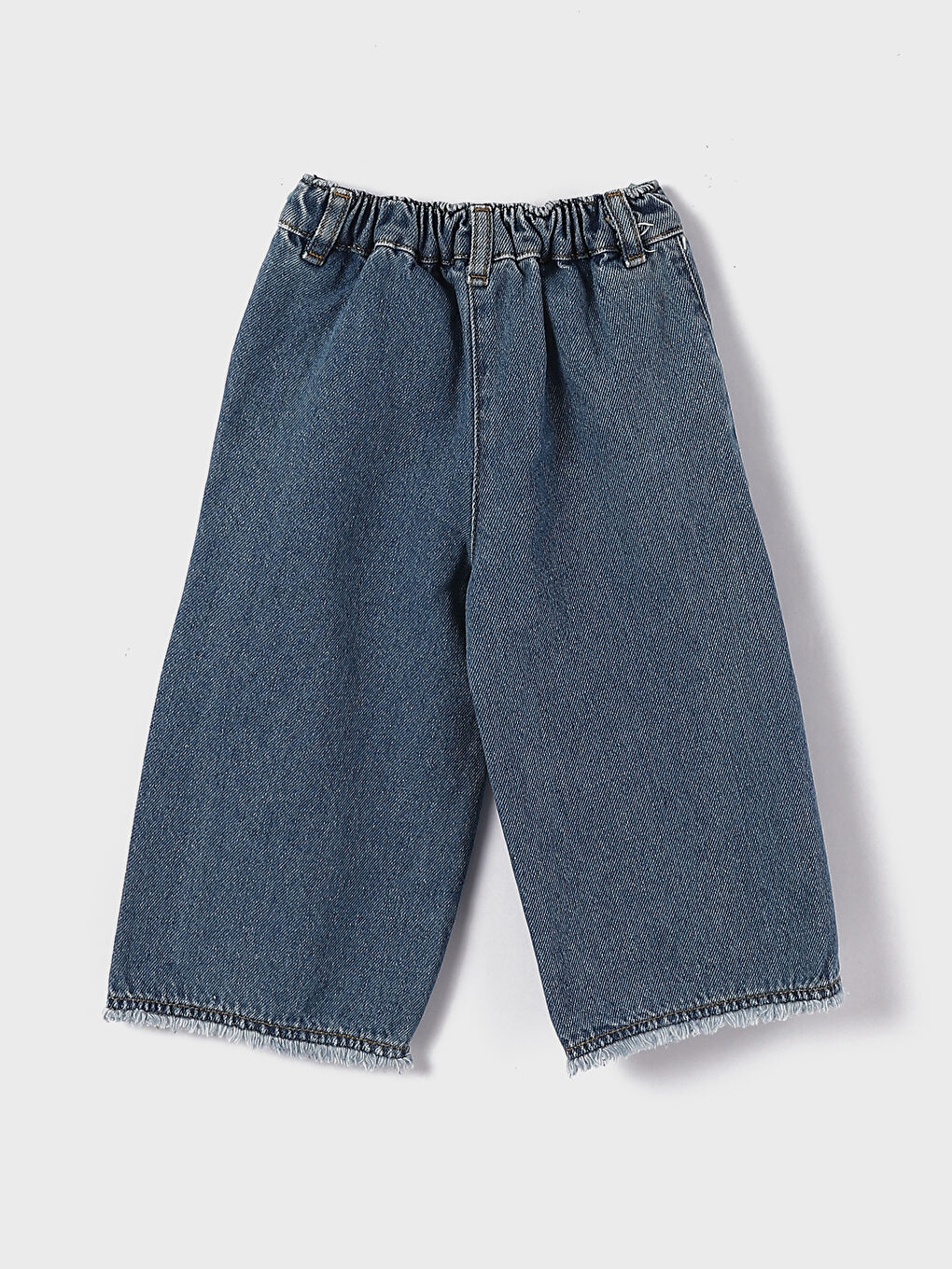 Elasticated Waist Basic Baby Girls' Jeans-1