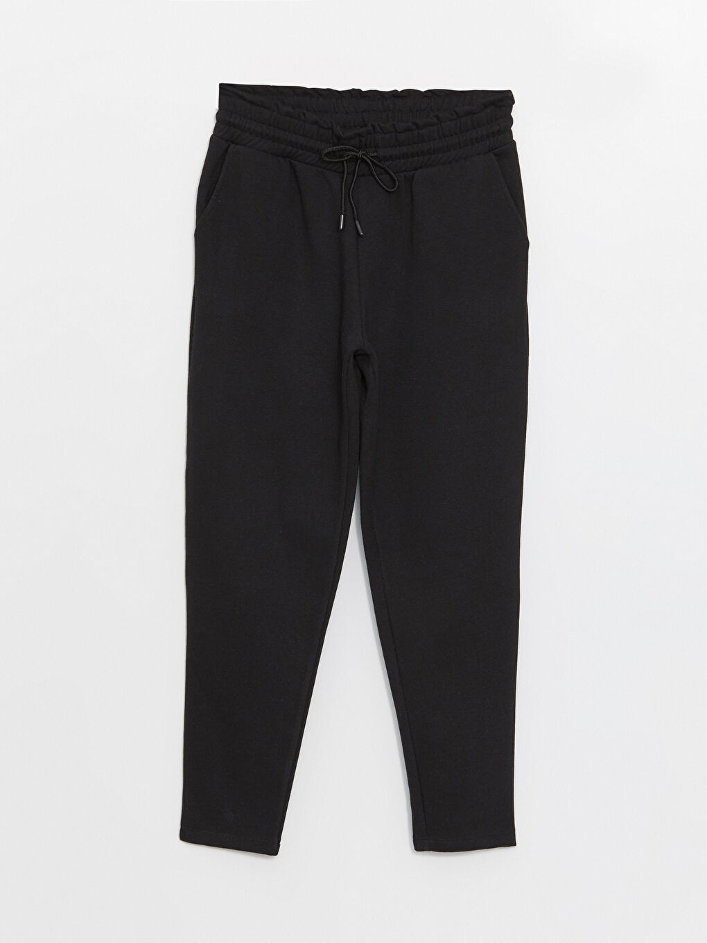 بنطلون رياضي سادة بخصر مرن للسيدات-5