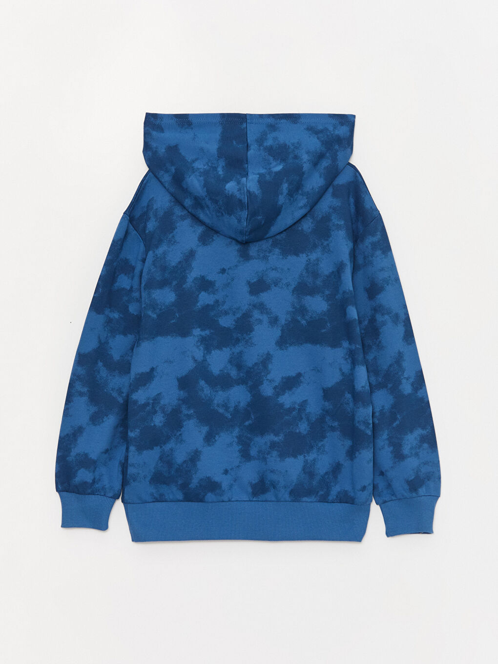 LCW Kids Orta Mavi Baskılı Rahat Kalıp Baskılı Erkek Çocuk Hoodie - 2