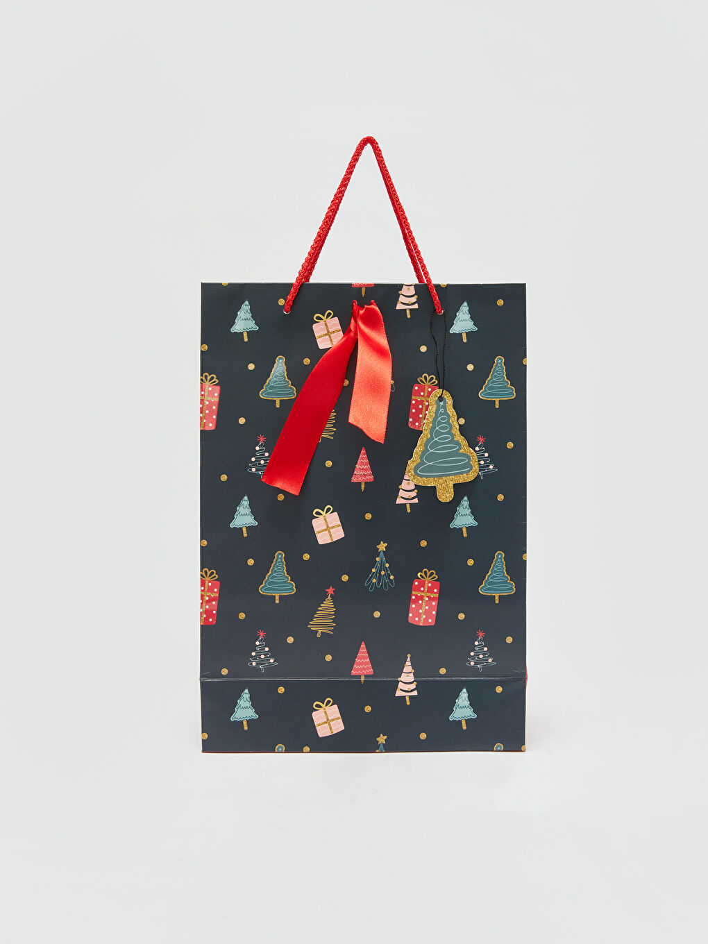 Karışık Yılbaşı Temalı Alışveriş Çantası